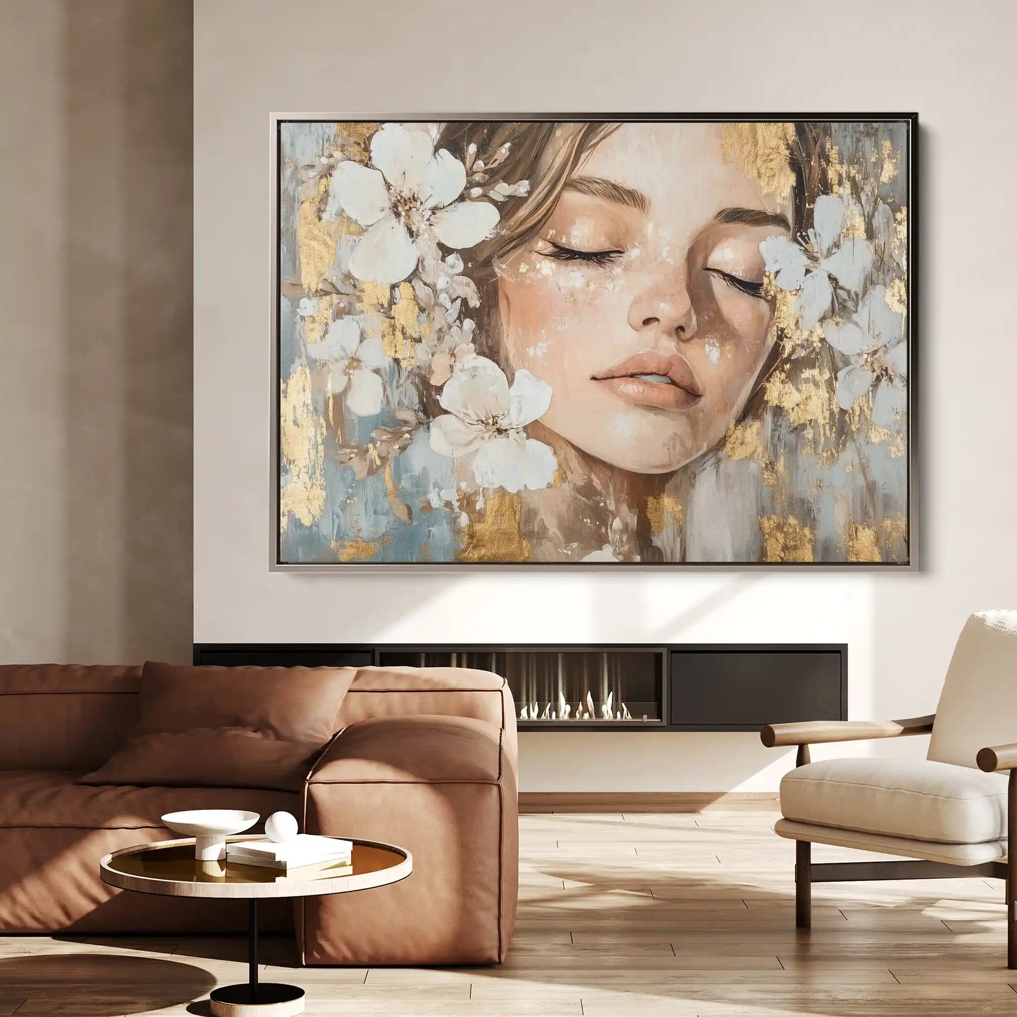 Portrait 190 Canvas Art 90 x 60 cm / Stretched on hidden frame