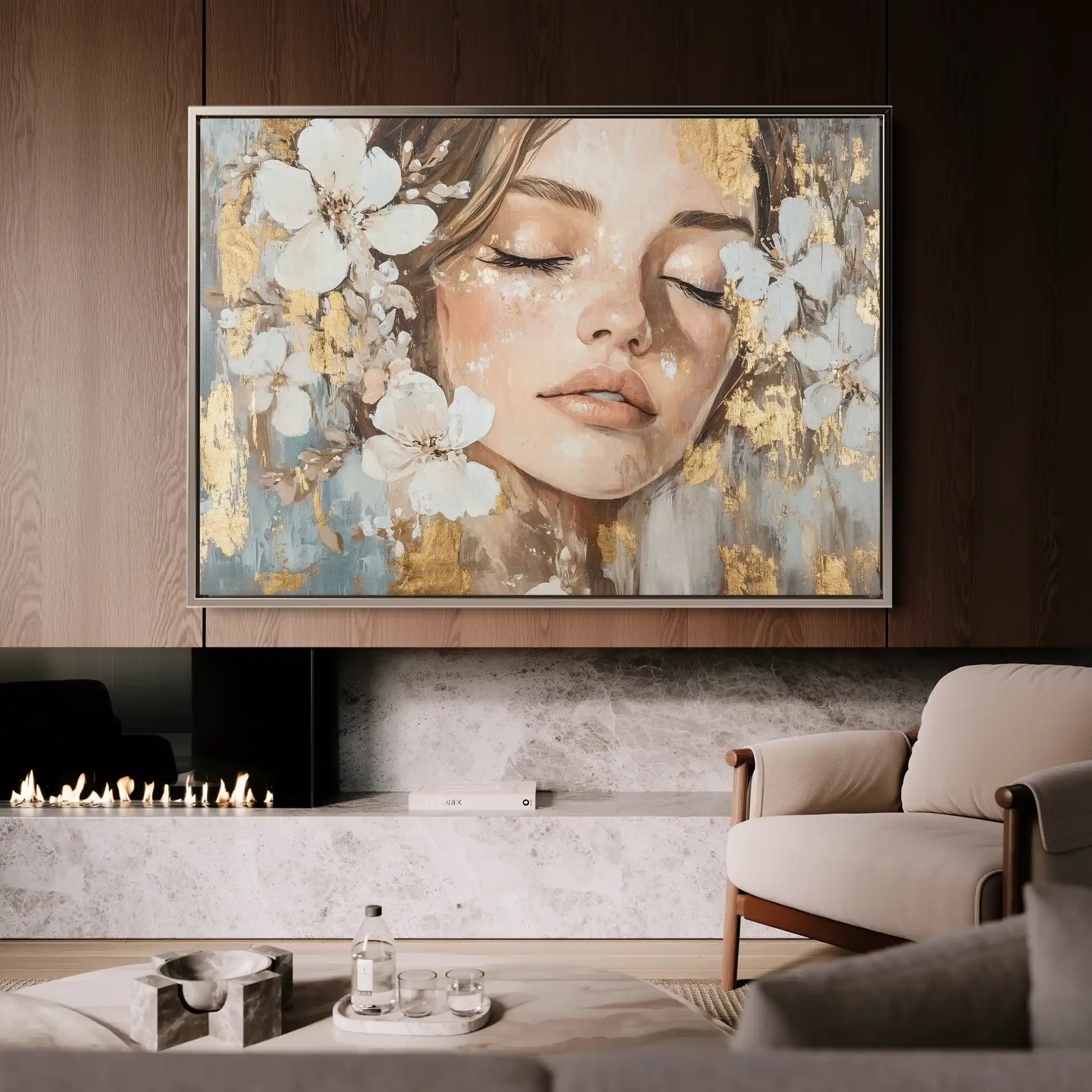 Portrait 190 Canvas Art 90 x 60 cm / Stretched on hidden frame