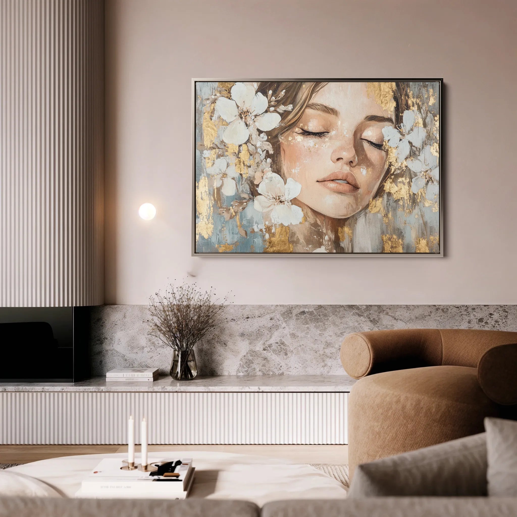 Portrait Canvas Wall Art WAD190-P 90 x 60 cm / Stretched on hidden frame