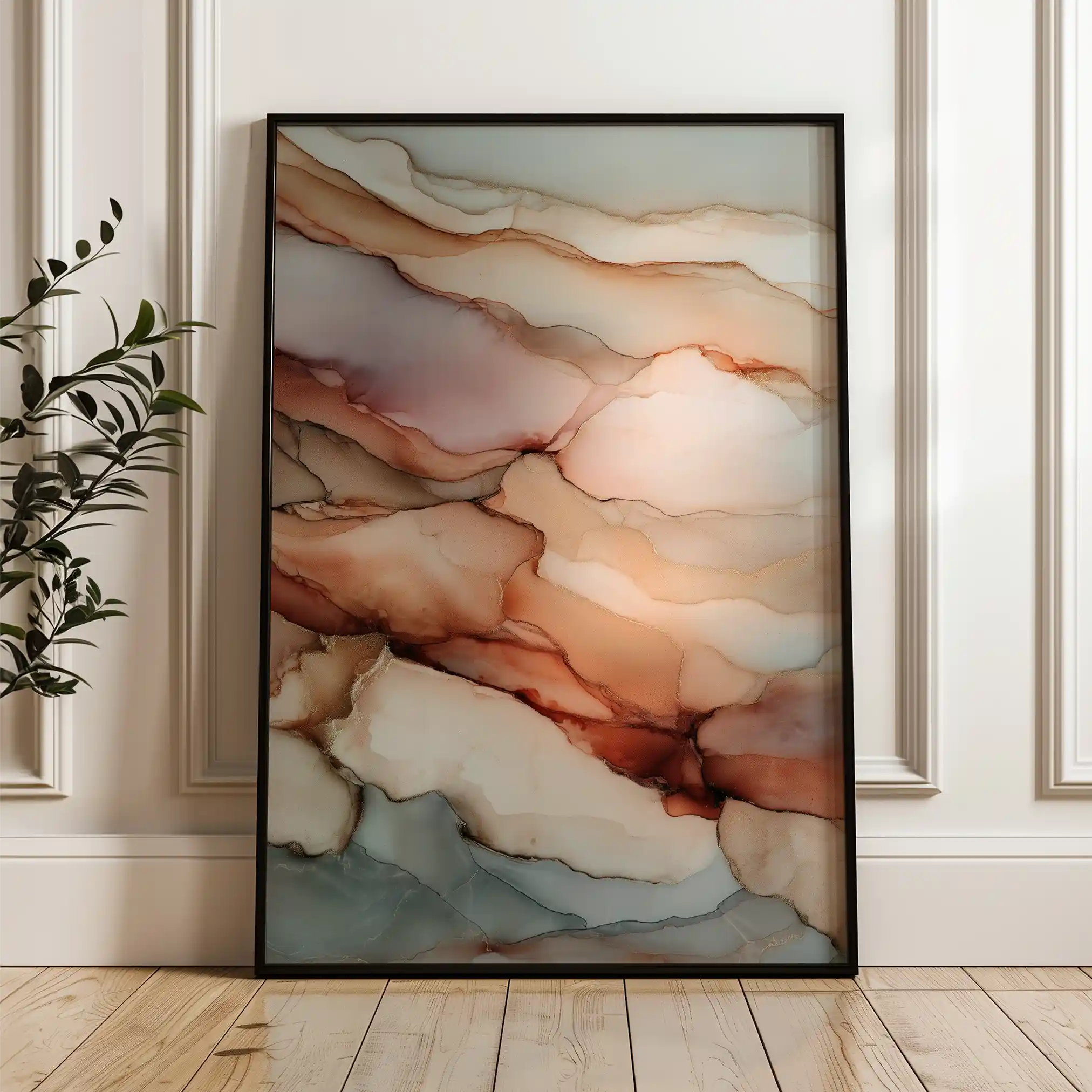 Abstract 1904 Canvas Art 60 x 40 cm / Stretched on hidden frame
