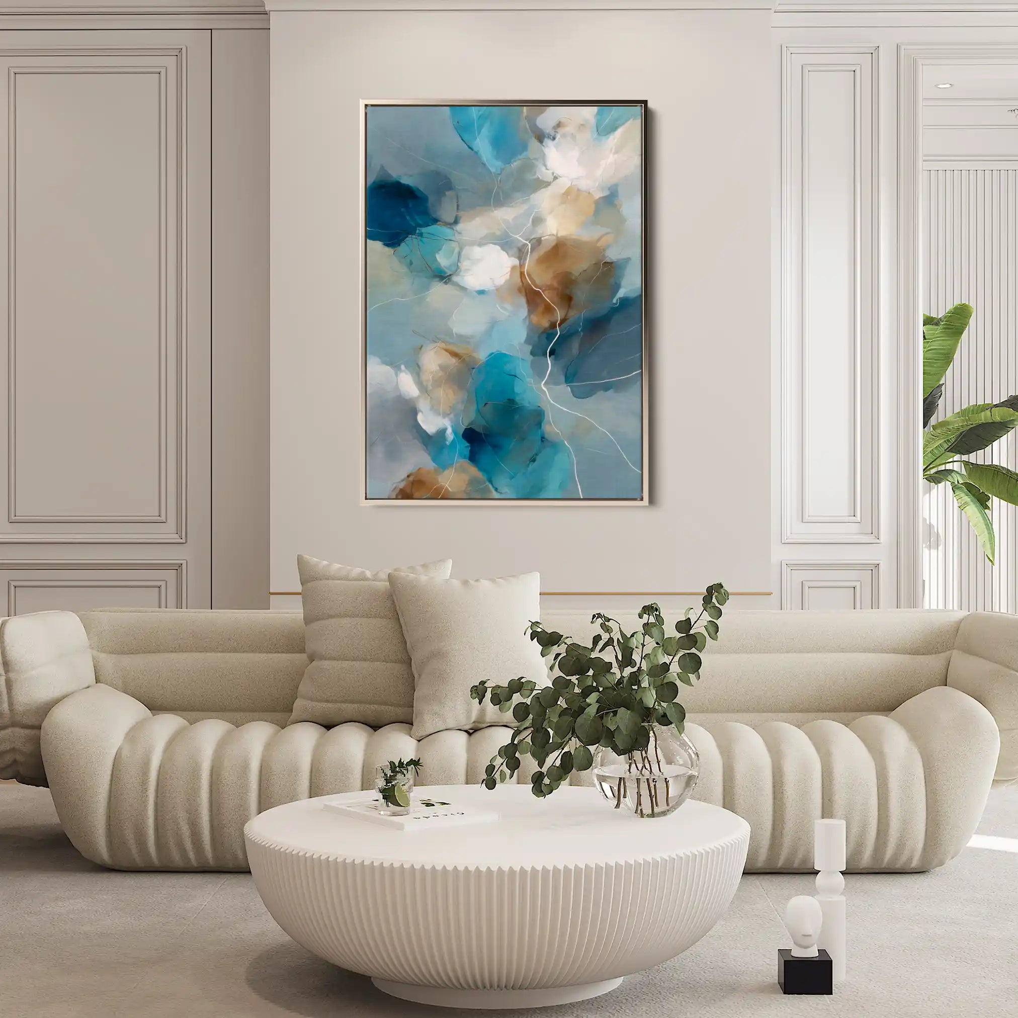 Abstract 1907 Canvas Art 60 x 40 cm / Stretched on hidden frame