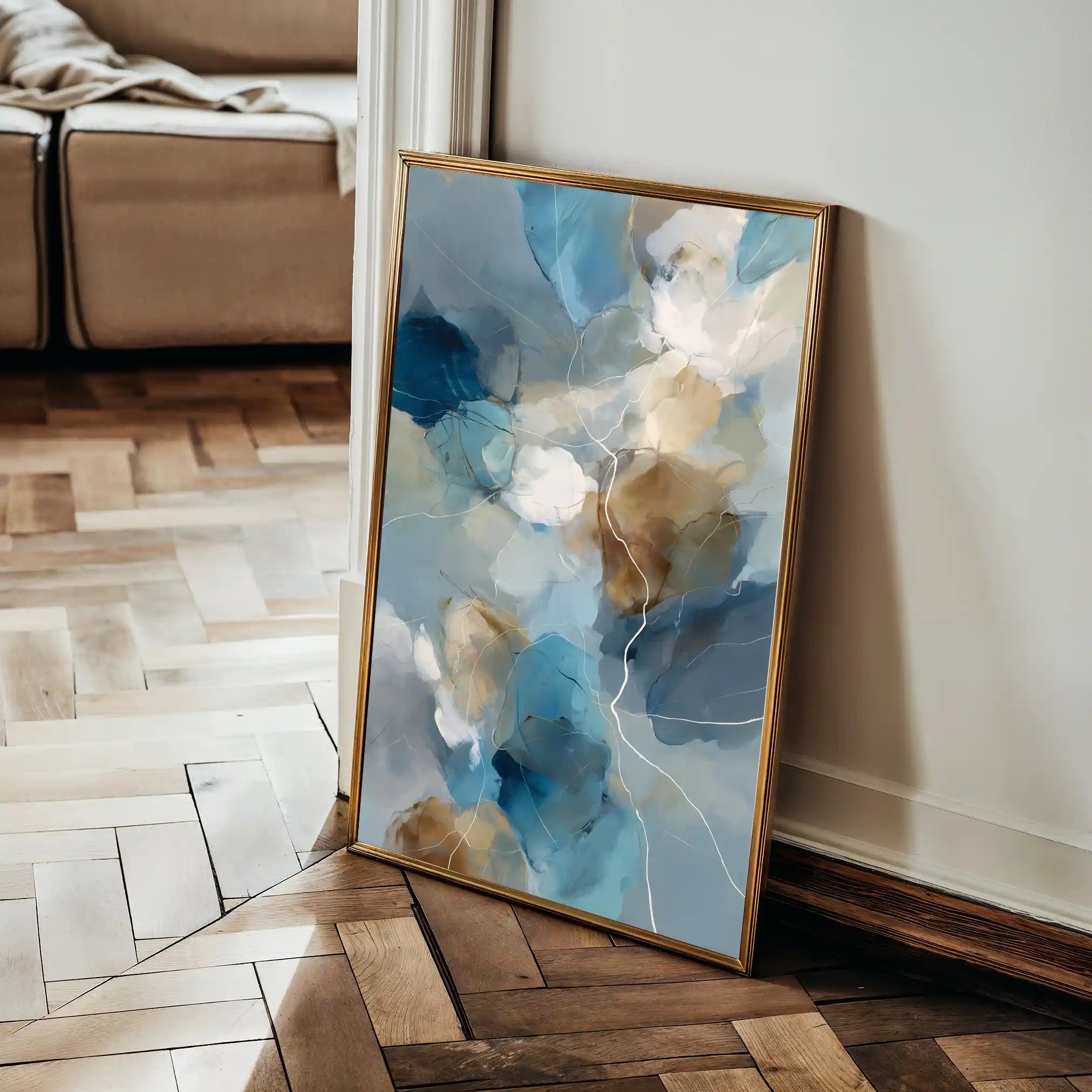 Abstract 1907 Canvas Art 60 x 40 cm / Stretched on hidden frame