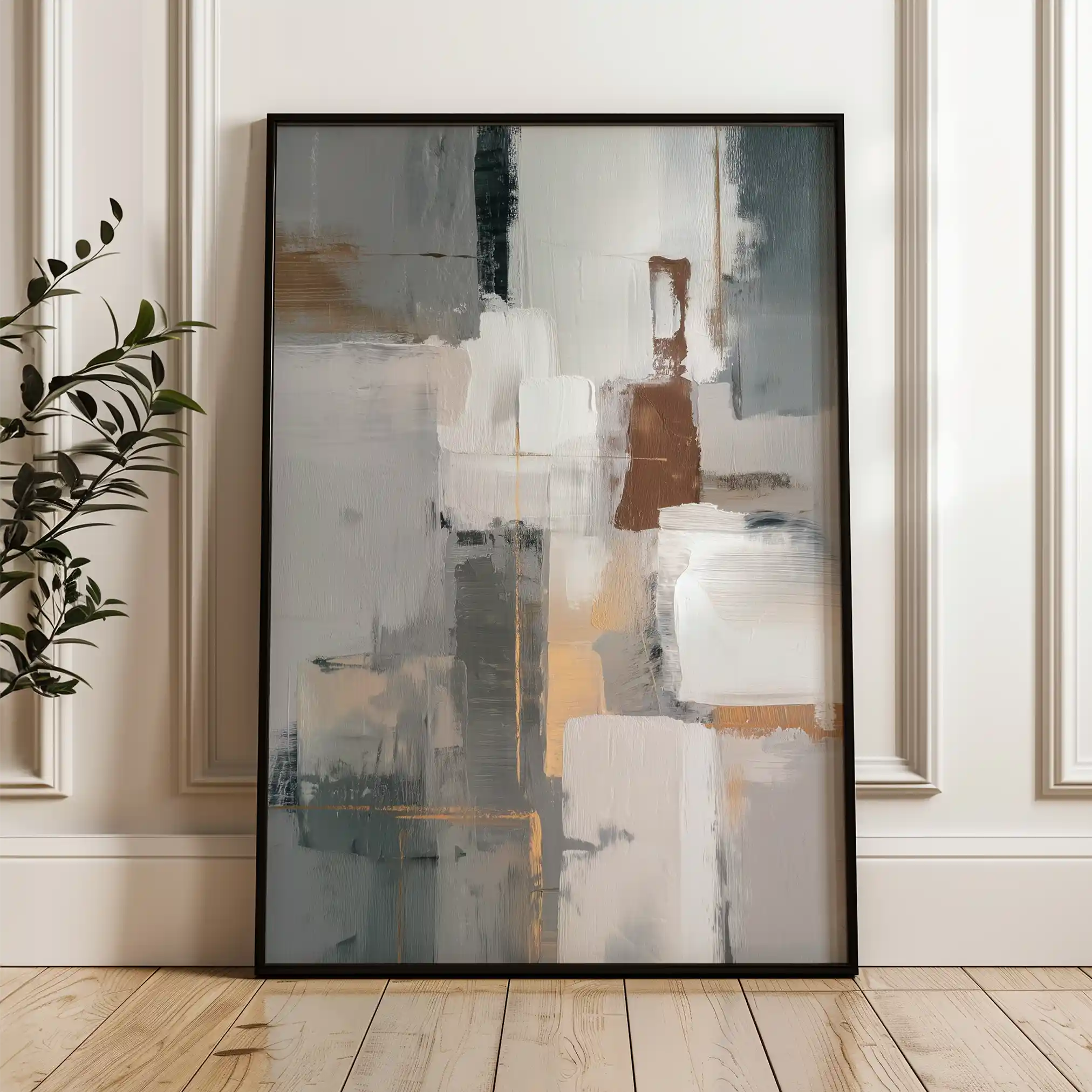 Abstract 1908 Canvas Art 60 x 40 cm / Stretched on hidden frame