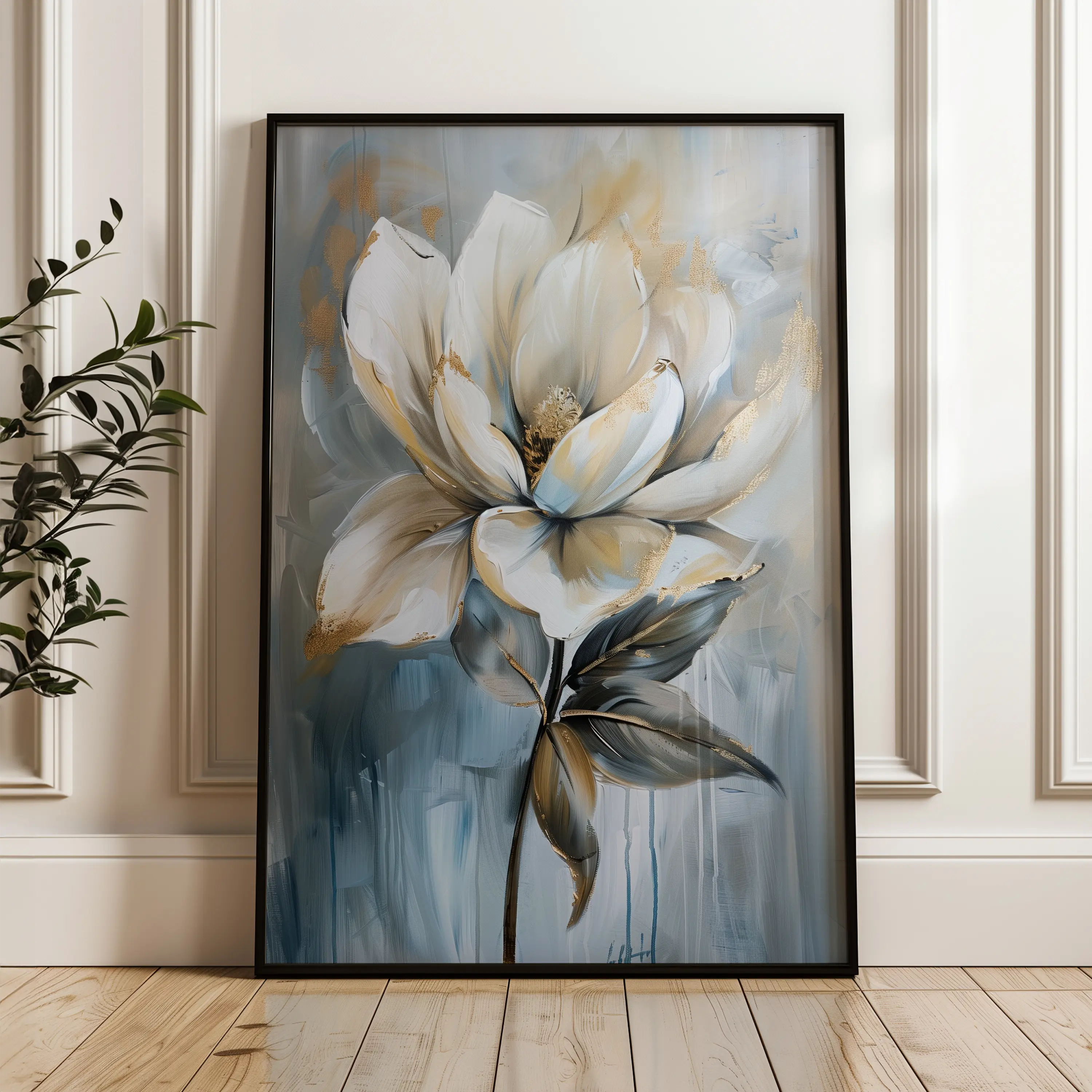 Floral Canvas Wall Art WAD191-F 90 x 60 cm / Stretched on hidden frame