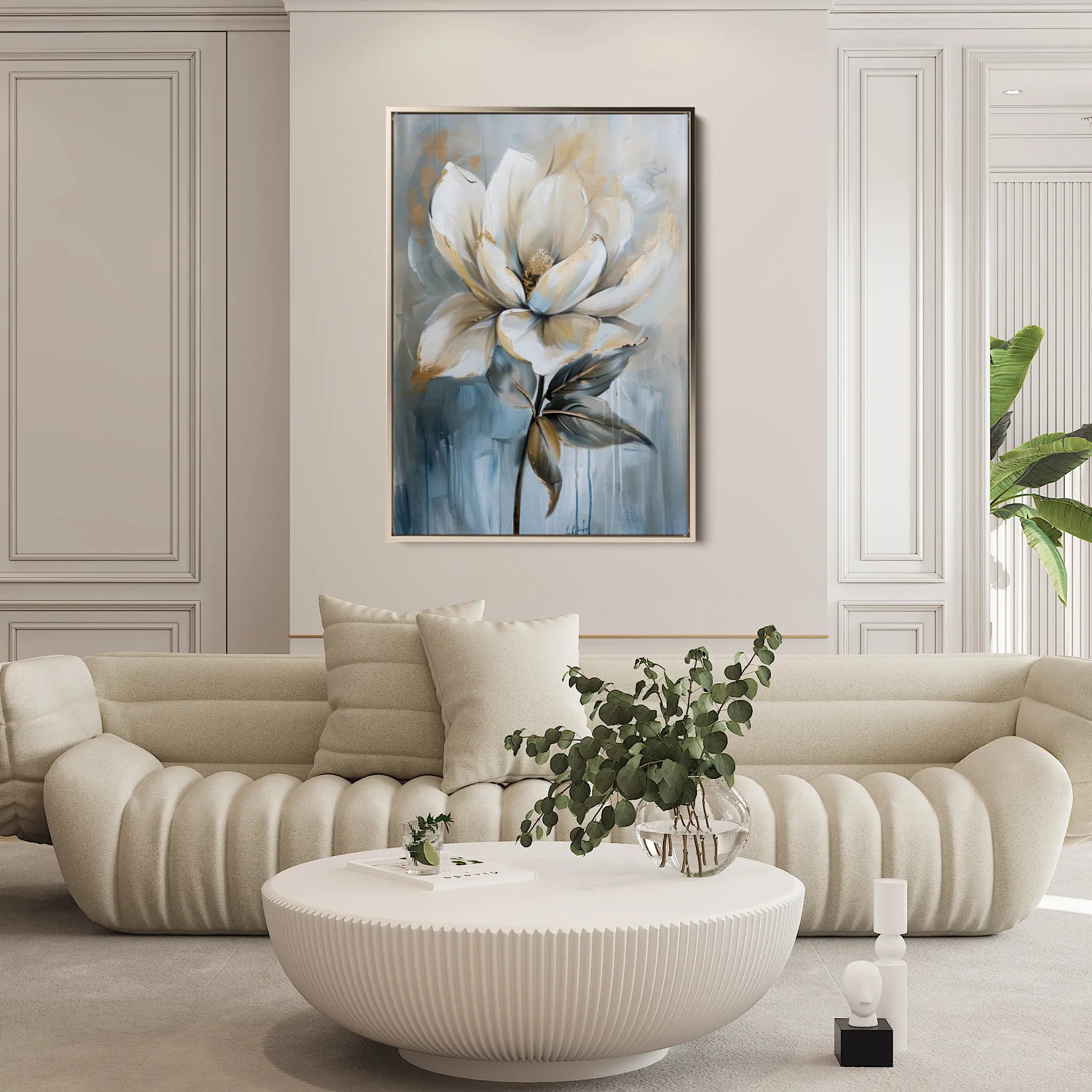 Floral Canvas Wall Art WAD191-F 90 x 60 cm / Stretched on hidden frame