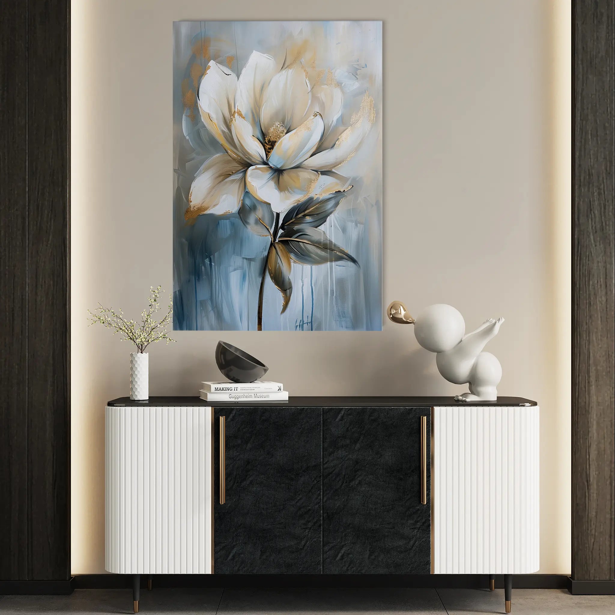 Floral Canvas Wall Art WAD191-F 90 x 60 cm / Stretched on hidden frame