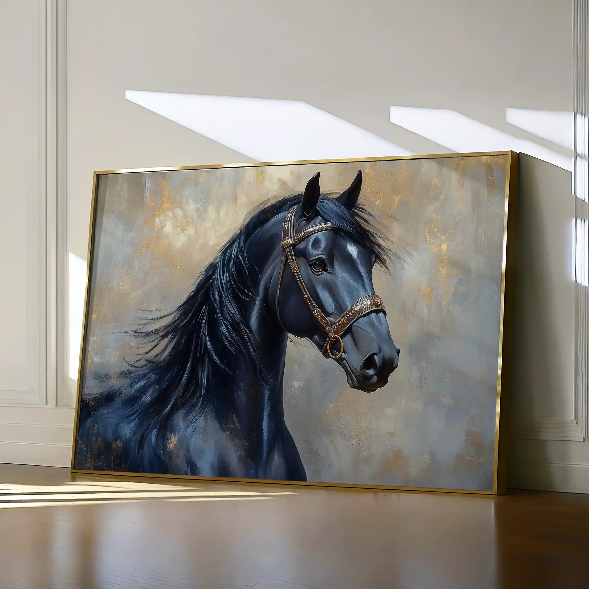 Horses 191 Canvas Art 90 x 60 cm / Stretched on hidden frame
