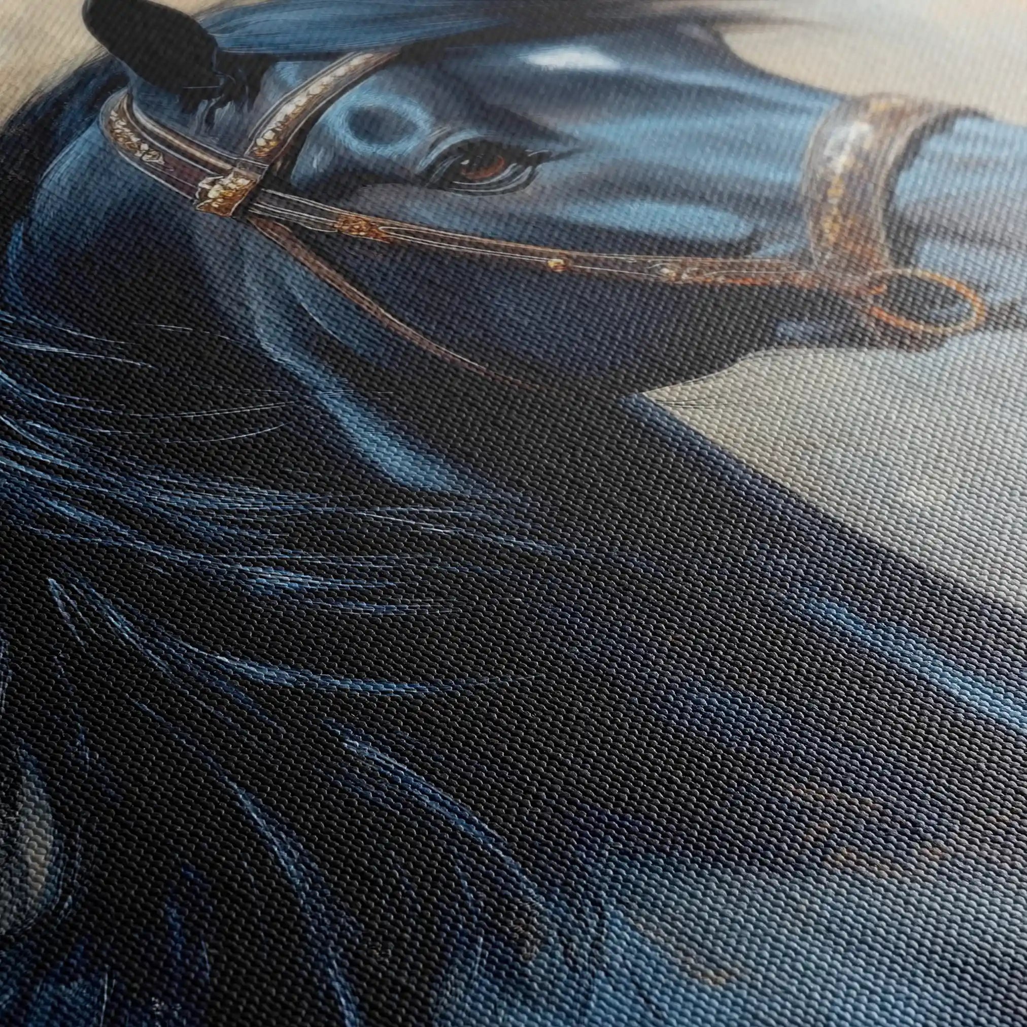 Horses 191 Canvas Art 90 x 60 cm / Stretched on hidden frame