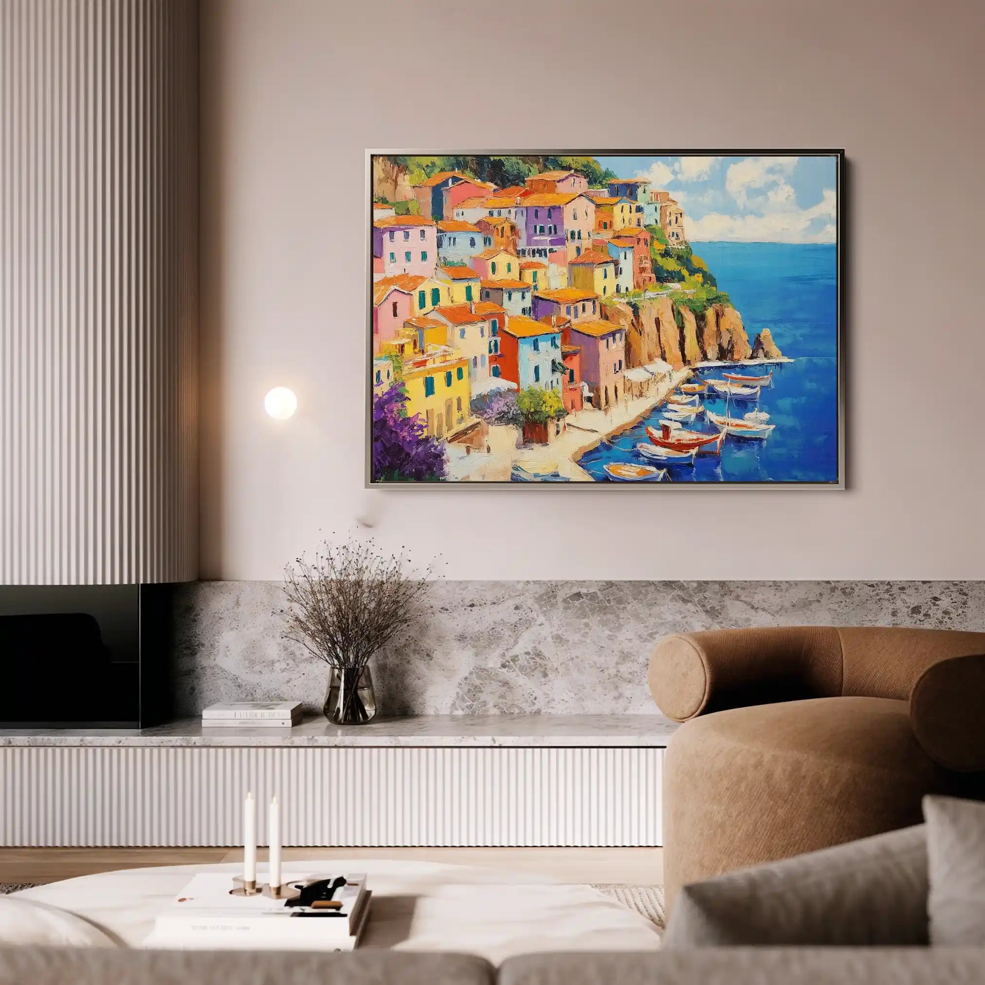 Landscape 191 Canvas Art 90 x 60 cm / Stretched on hidden frame