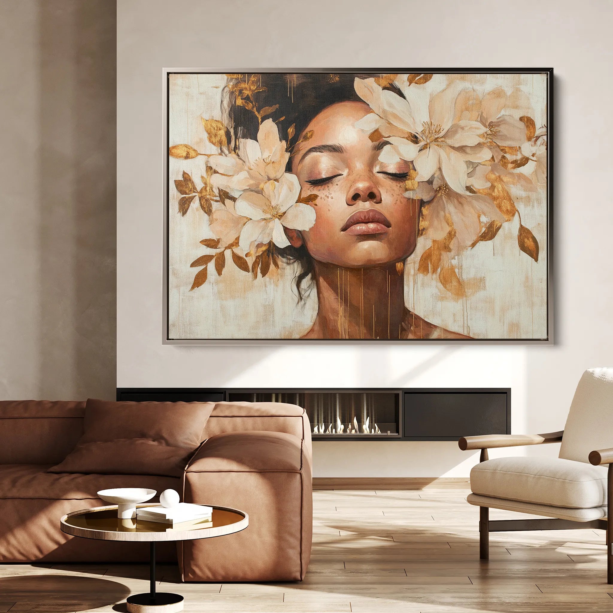 Portrait Canvas Wall Art WAD191-P 90 x 60 cm / Stretched on hidden frame