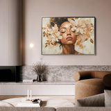 Portrait 191 Canvas Art 90 x 60 cm / Stretched on hidden frame