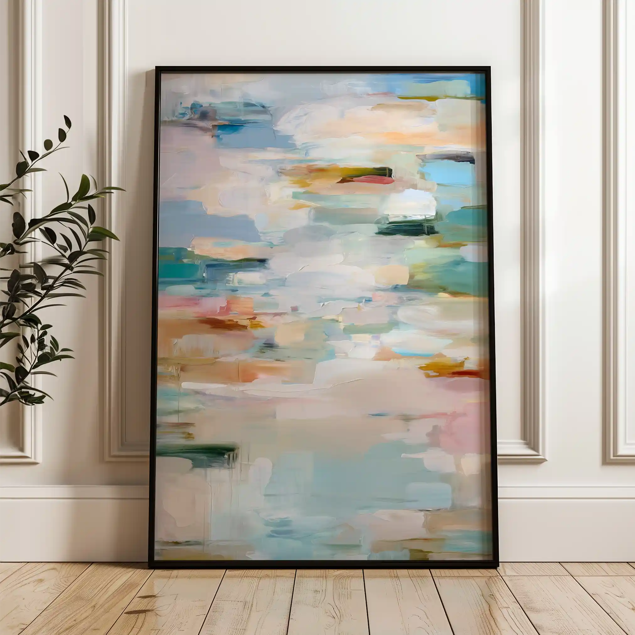 Abstract 1912 Canvas Art 60 x 40 cm / Stretched on hidden frame