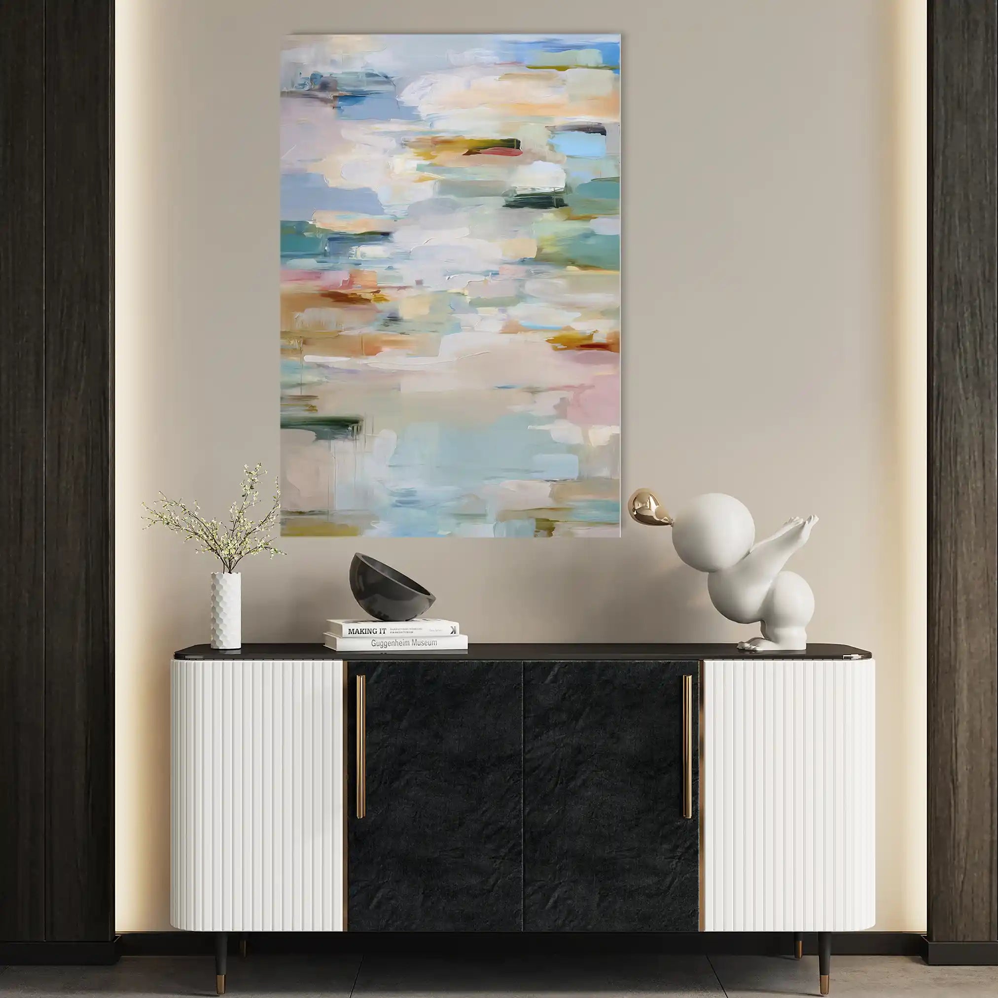 Abstract 1912 Canvas Art 60 x 40 cm / Stretched on hidden frame