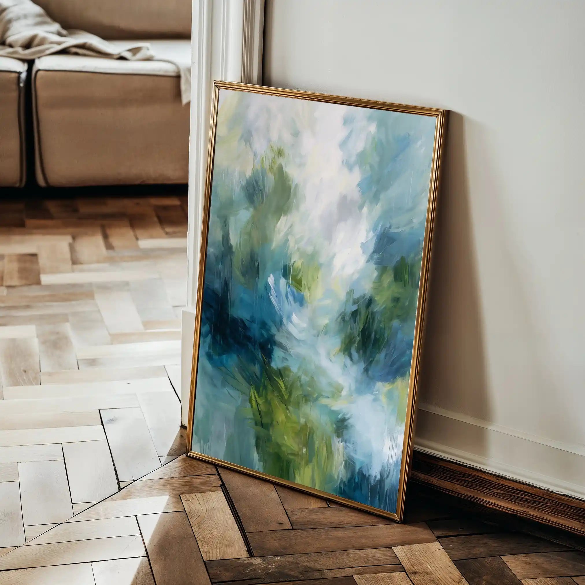 Abstract 1913 Canvas Art 60 x 40 cm / Stretched on hidden frame