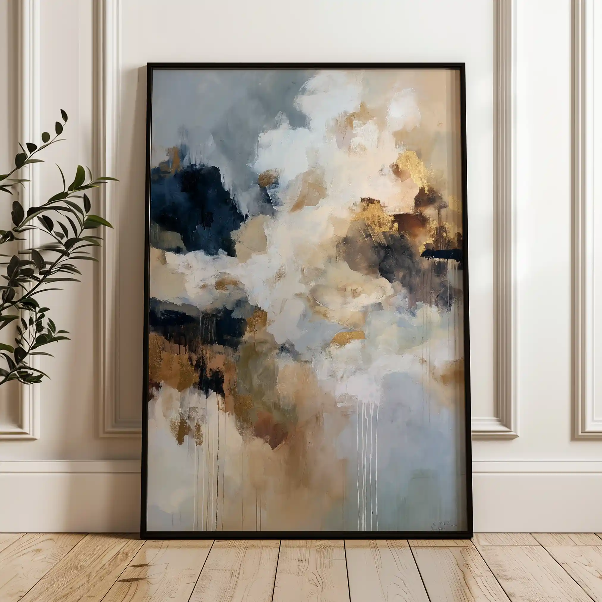 Abstract 1914 Canvas Art 60 x 40 cm / Stretched on hidden frame