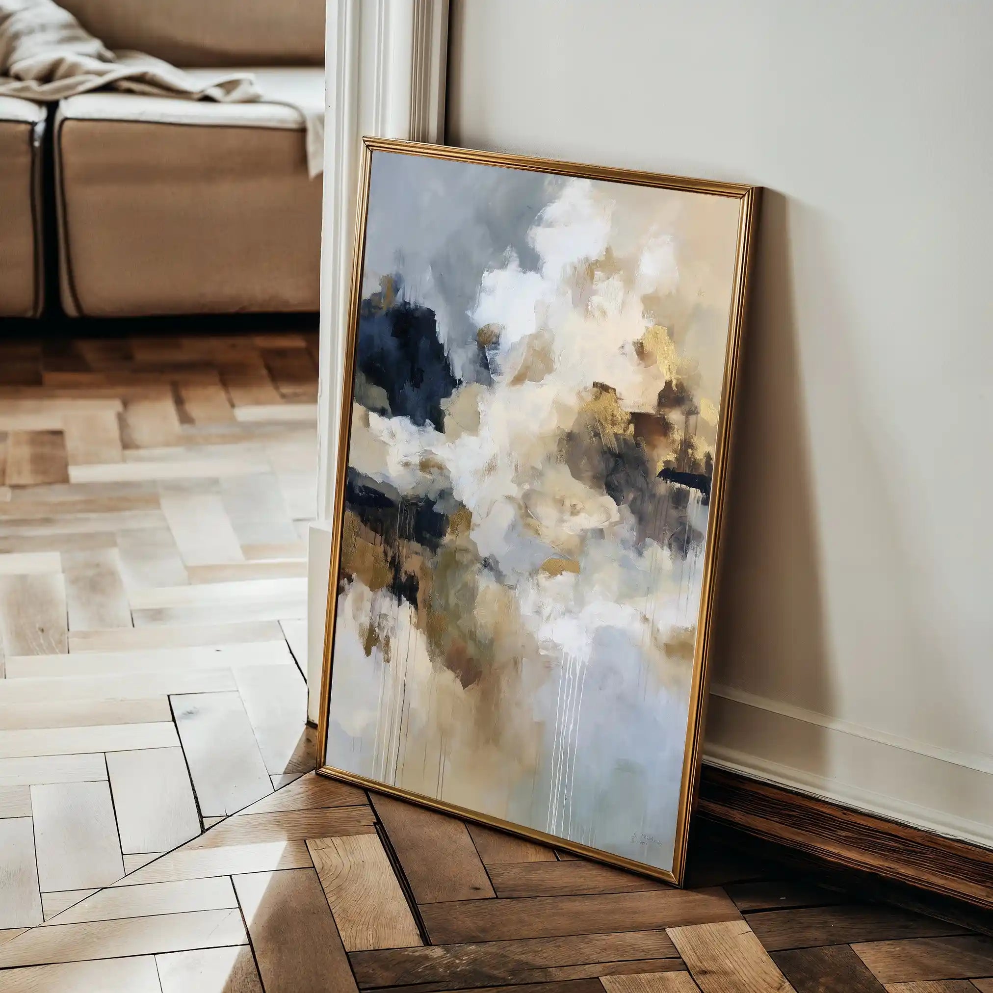 Abstract 1914 Canvas Art 60 x 40 cm / Stretched on hidden frame