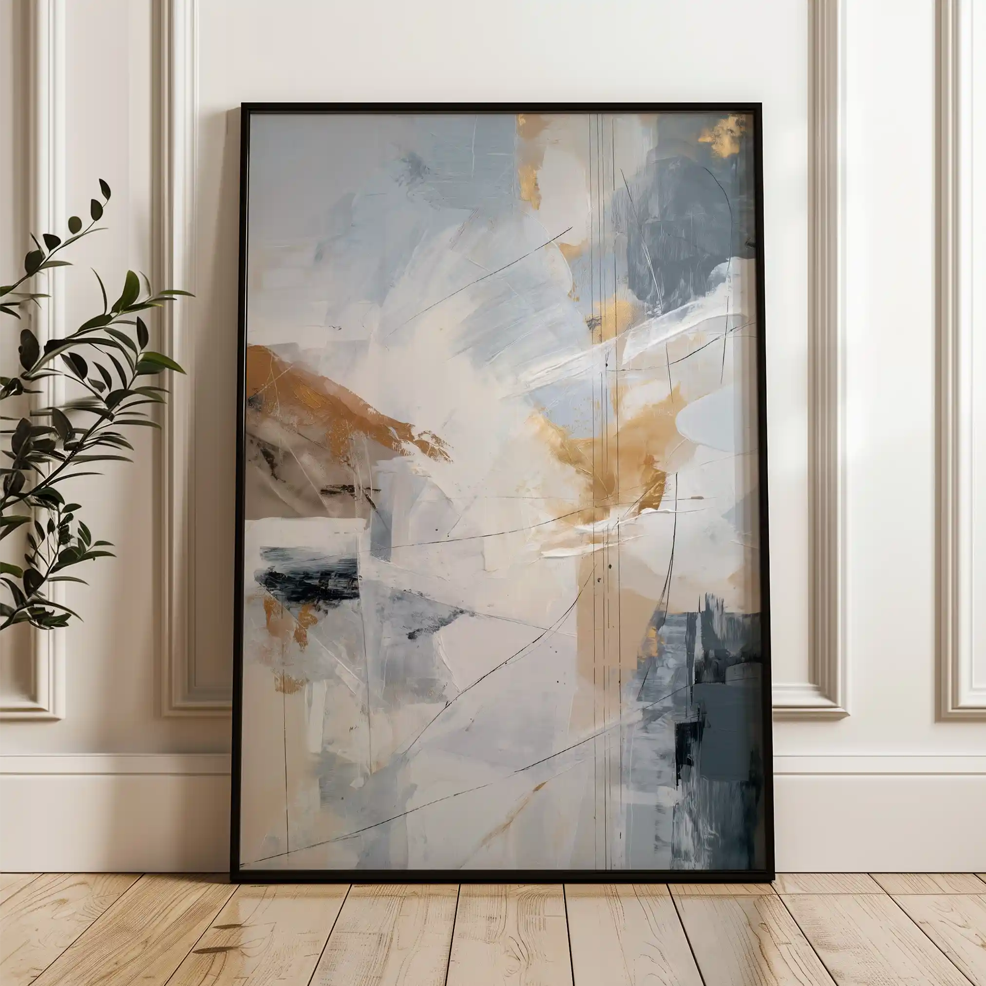 Abstract 1916 Canvas Art 60 x 40 cm / Stretched on hidden frame