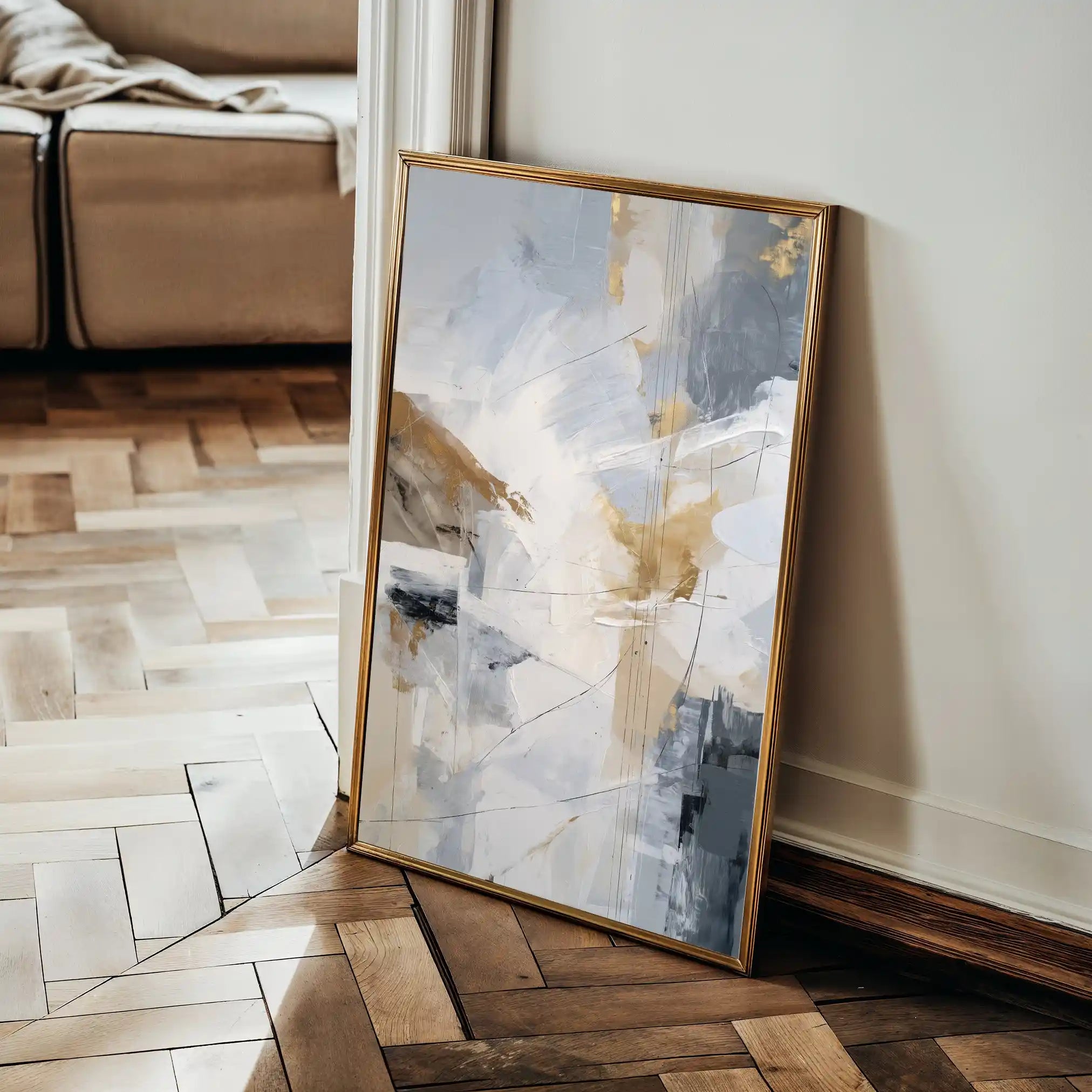Abstract 1916 Canvas Art 60 x 40 cm / Stretched on hidden frame