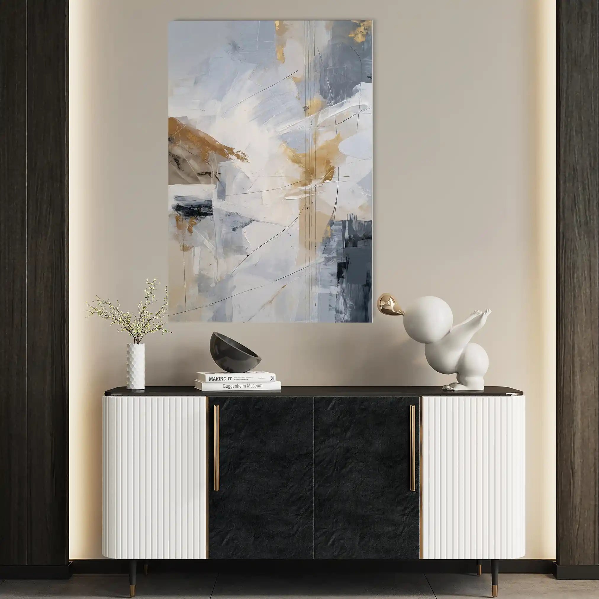 Abstract 1916 Canvas Art 60 x 40 cm / Stretched on hidden frame
