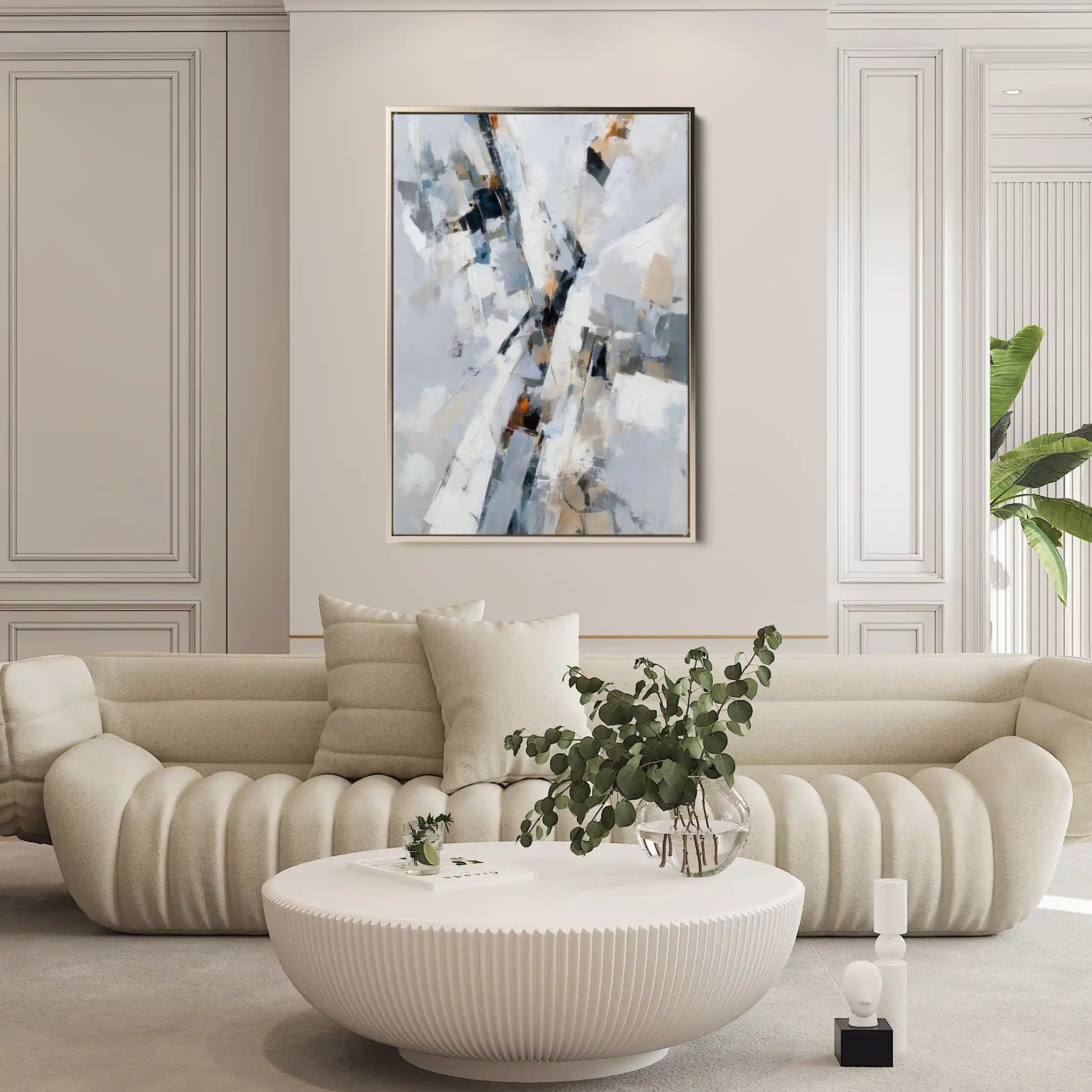 Abstract 1919 Canvas Art 60 x 40 cm / Stretched on hidden frame