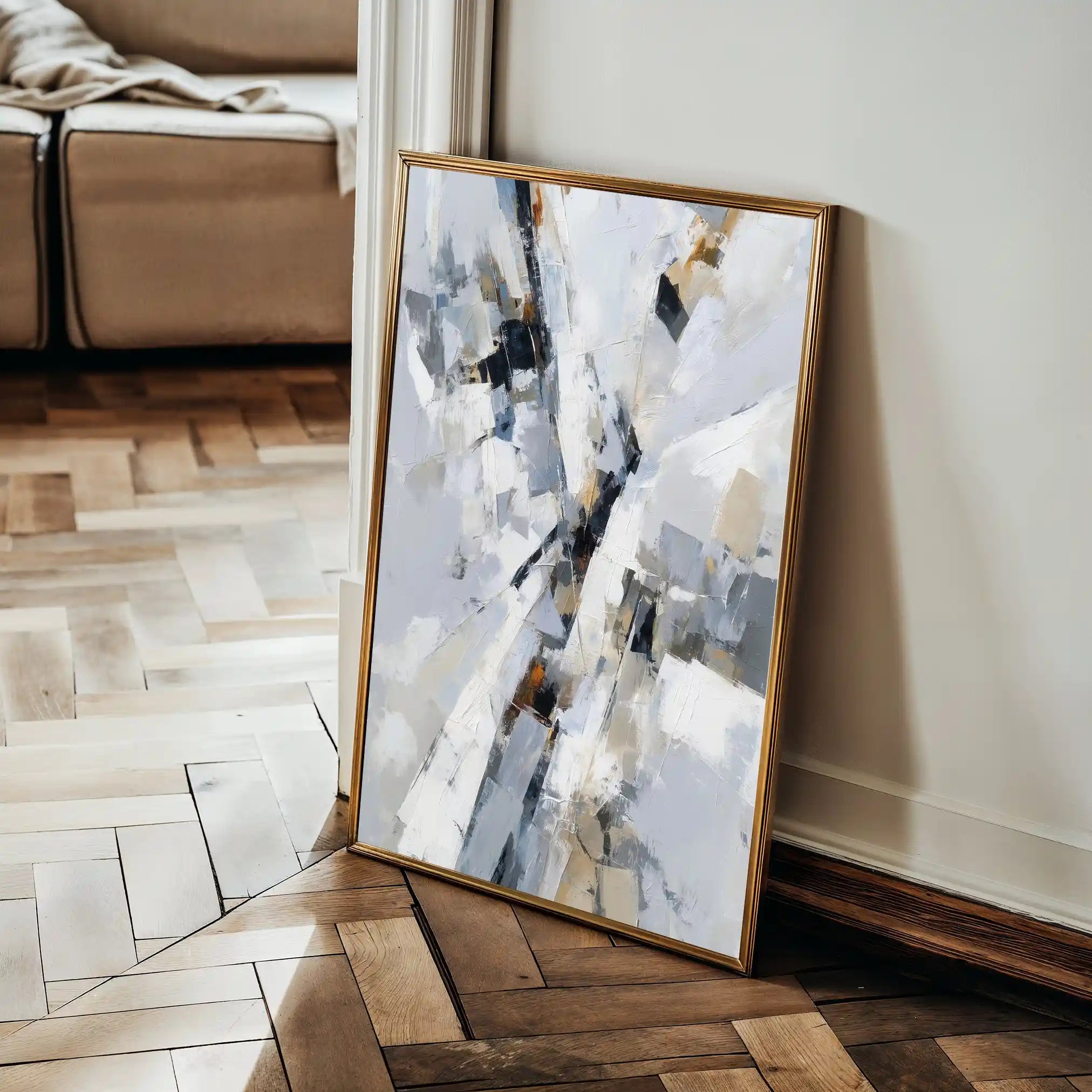 Abstract 1919 Canvas Art 60 x 40 cm / Stretched on hidden frame