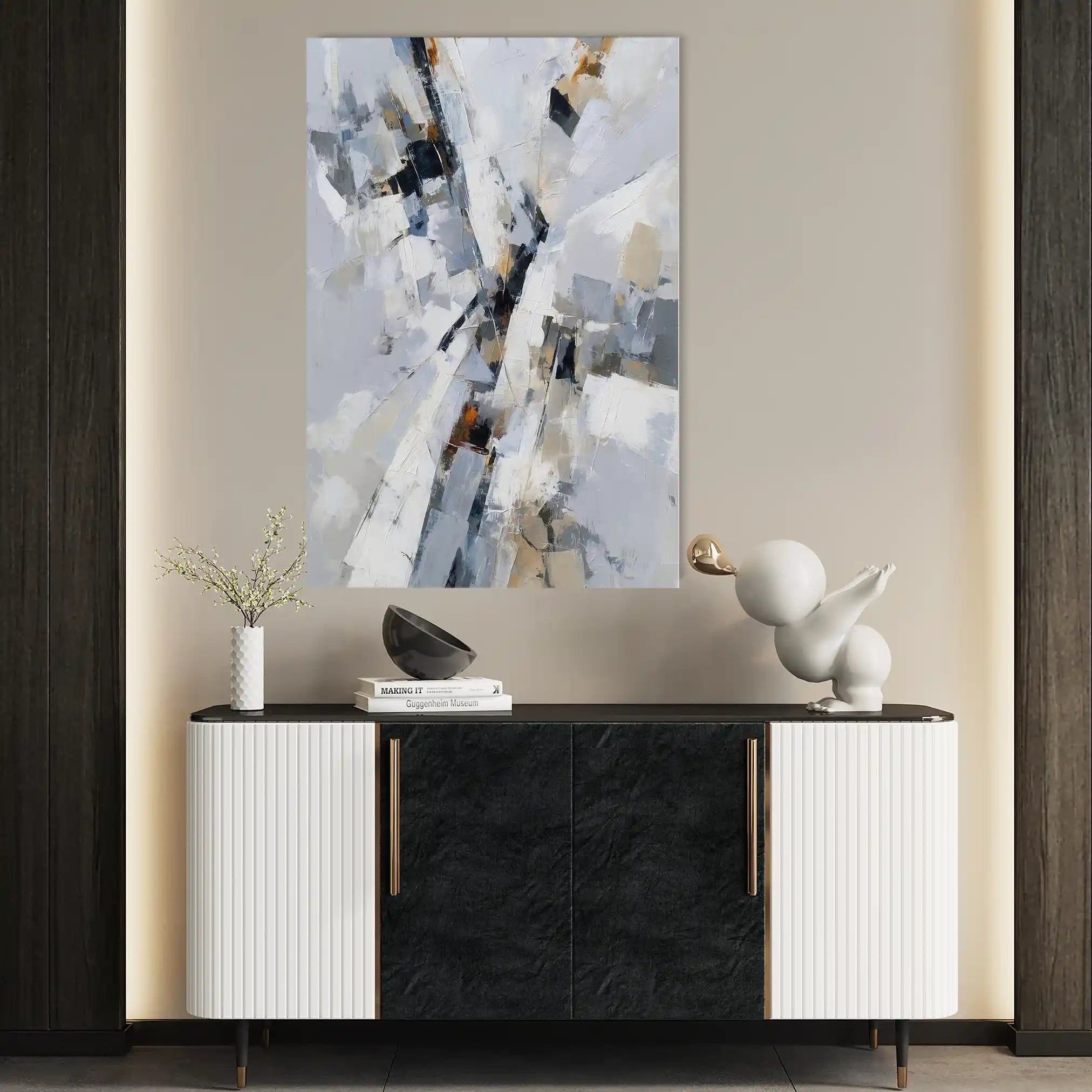 Abstract 1919 Canvas Art 60 x 40 cm / Stretched on hidden frame