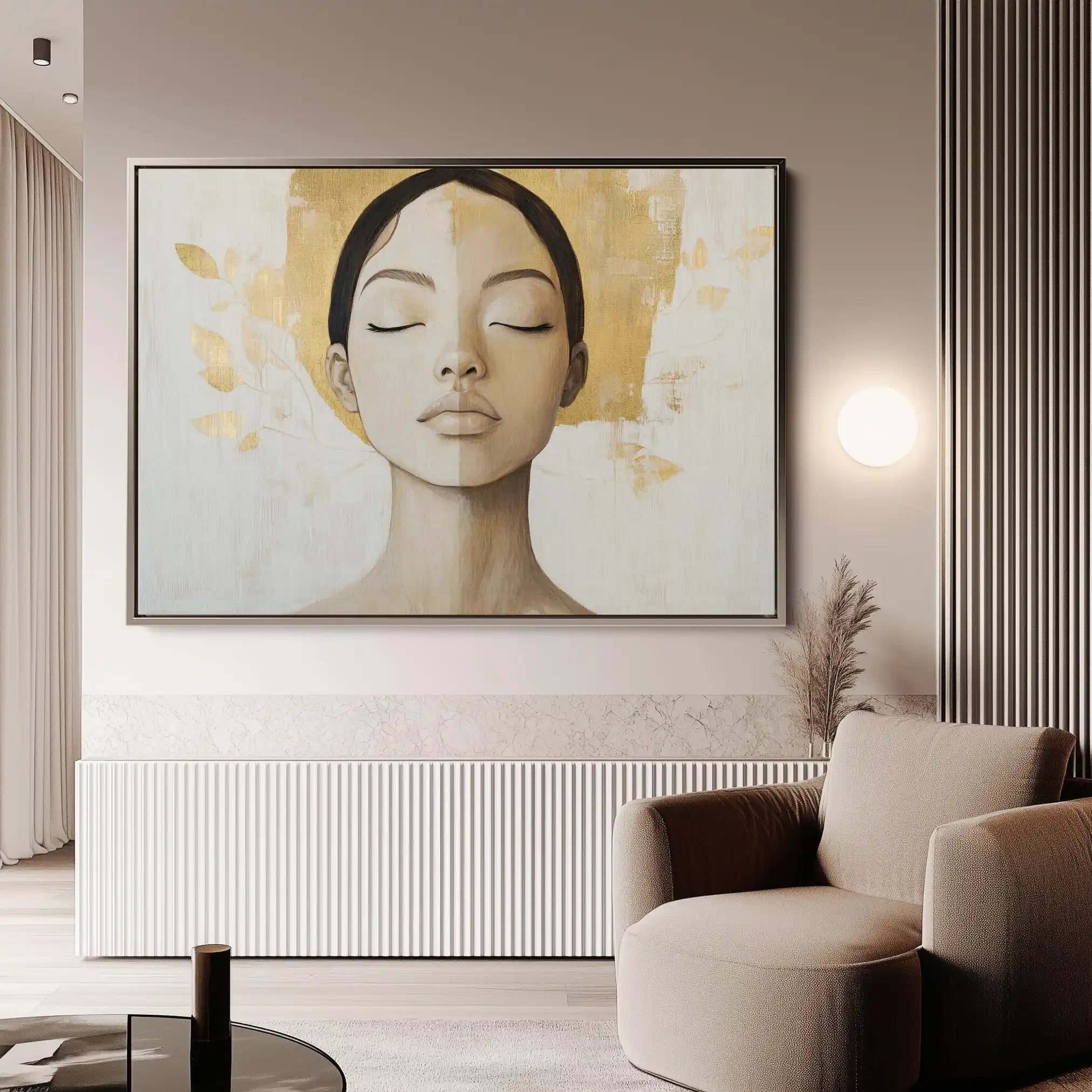 Portrait 192 Canvas Art 90 x 60 cm / Stretched on hidden frame
