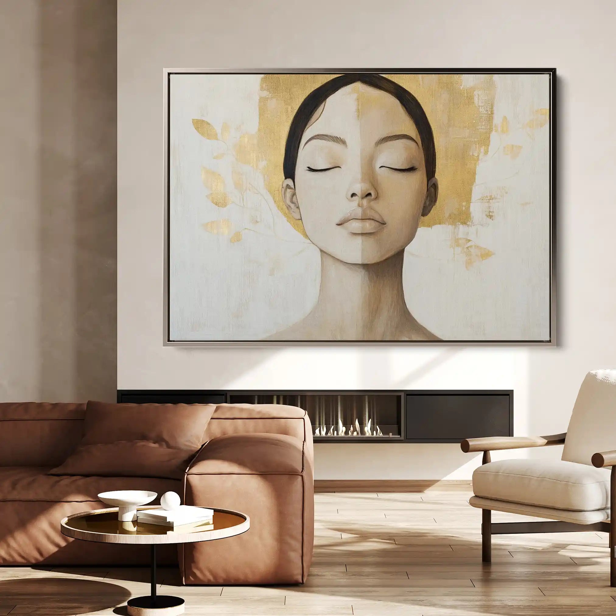 Portrait 192 Canvas Art 90 x 60 cm / Stretched on hidden frame