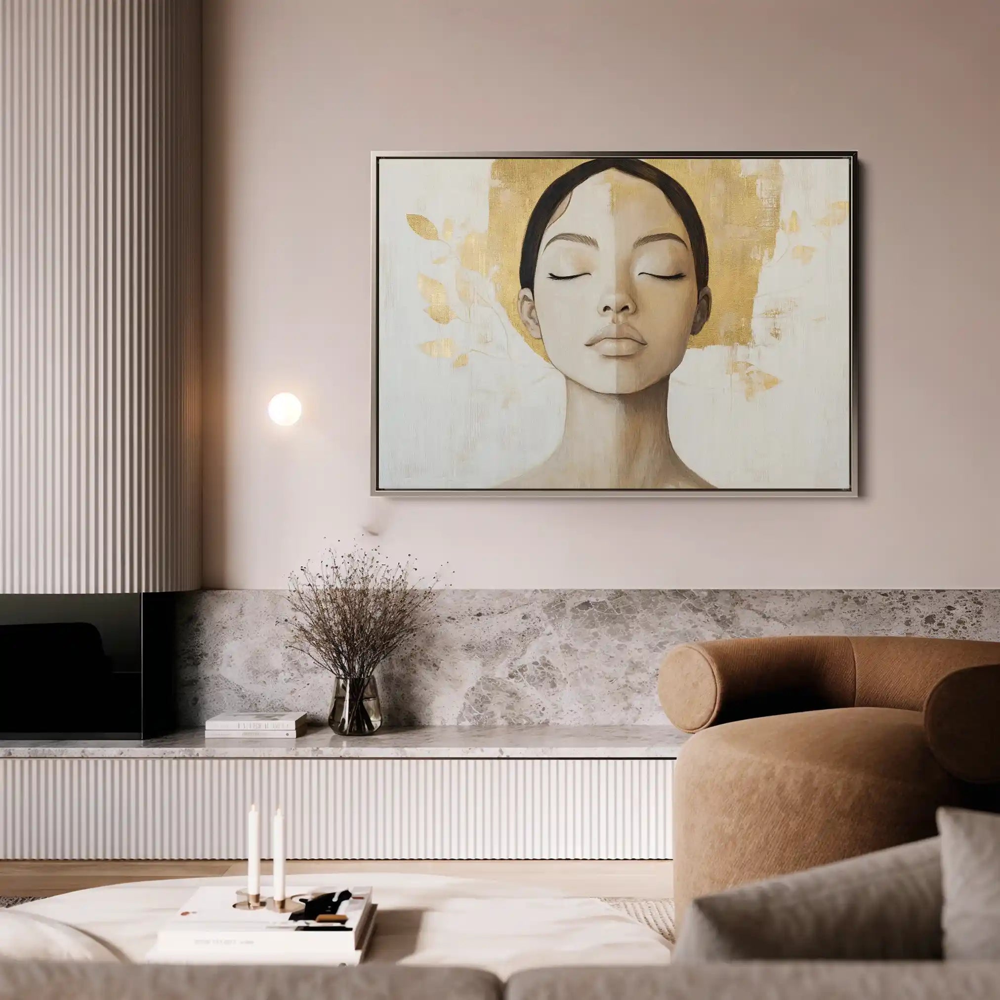 Portrait 192 Canvas Art 90 x 60 cm / Stretched on hidden frame