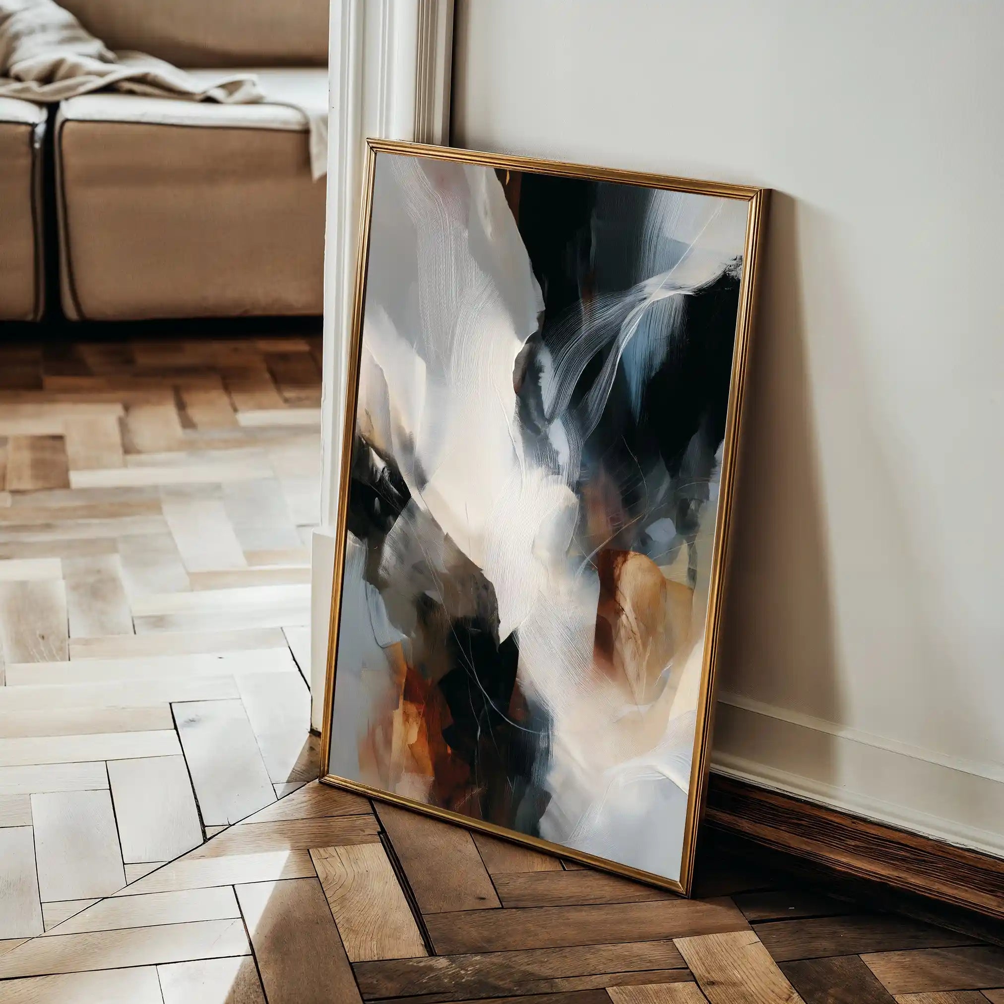Abstract 1925 Canvas Art 60 x 40 cm / Stretched on hidden frame