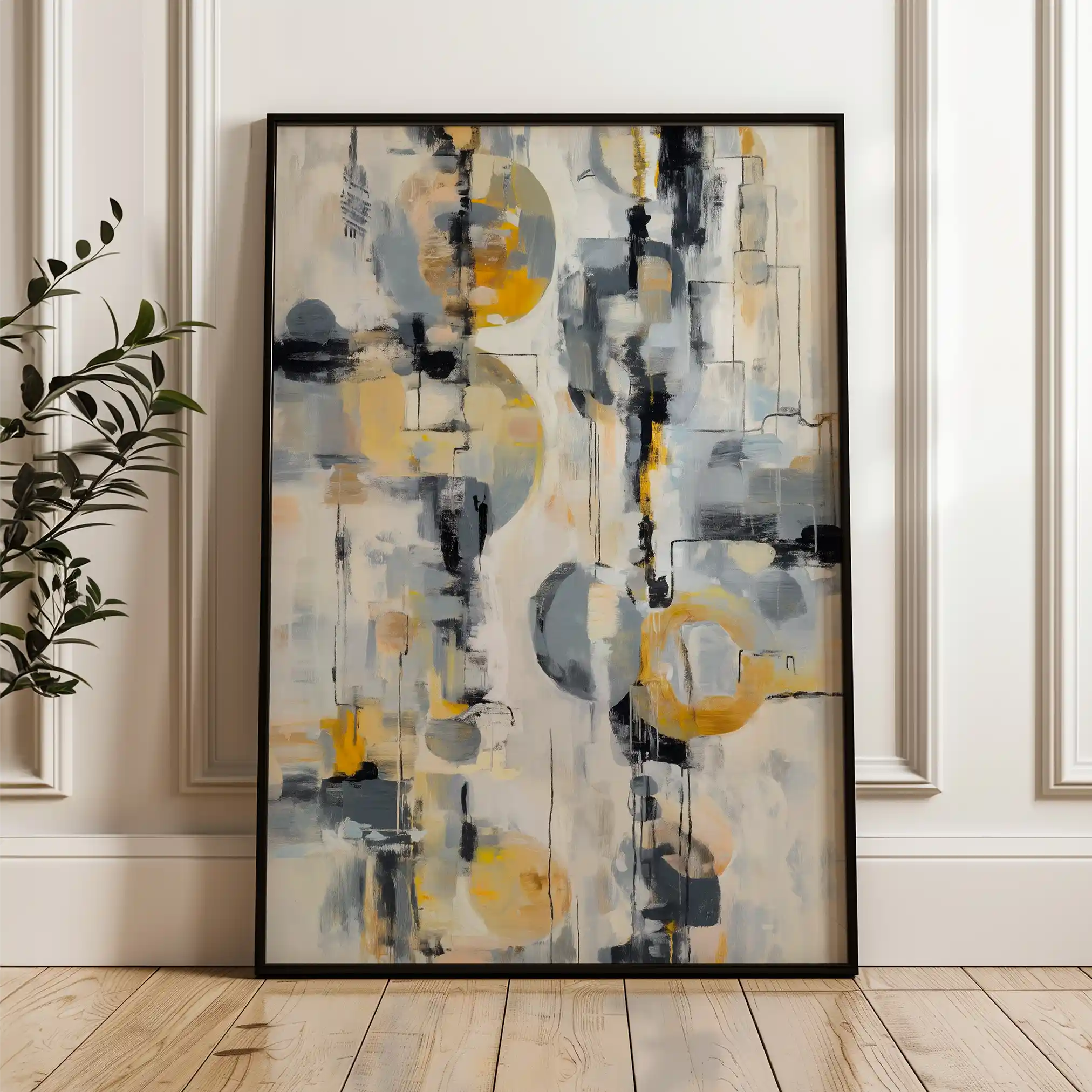 Abstract 1927 Canvas Art 60 x 40 cm / Stretched on hidden frame
