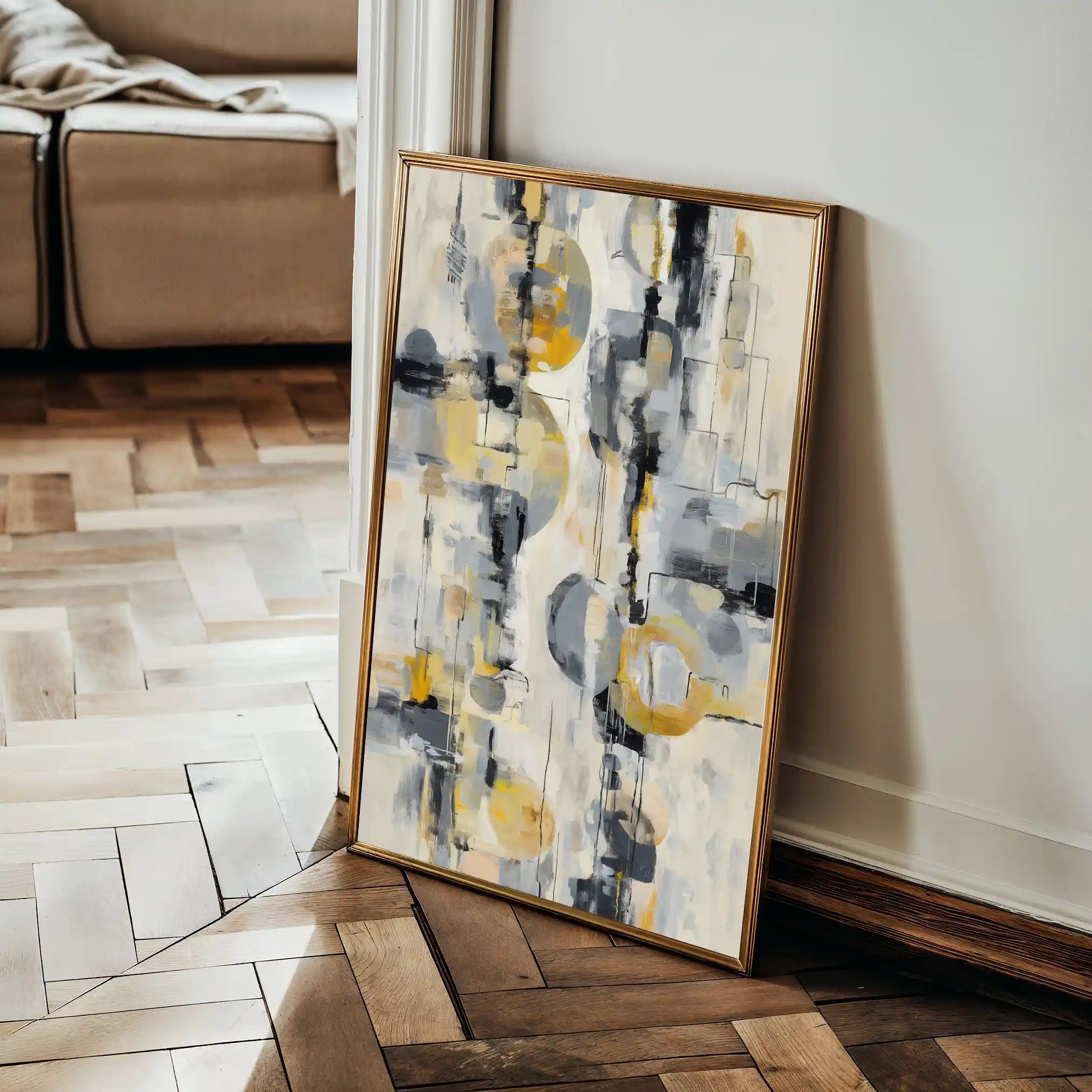 Abstract 1927 Canvas Art 60 x 40 cm / Stretched on hidden frame