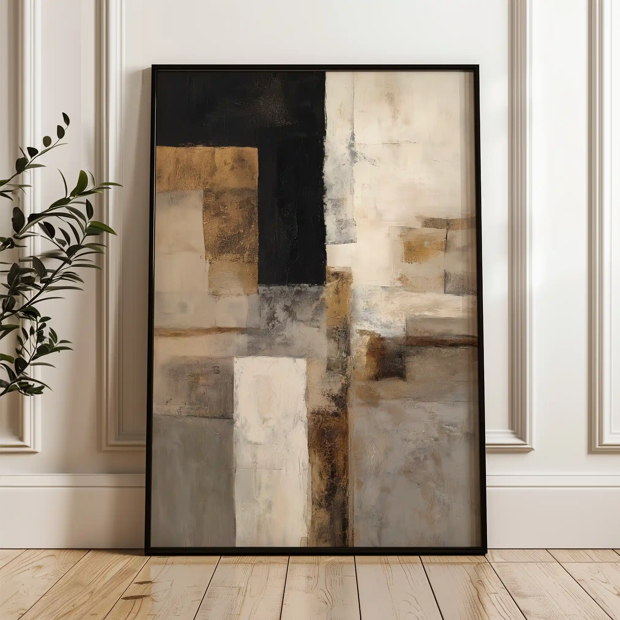 Abstract 1928 Canvas Art 60 x 40 cm / Stretched on hidden frame