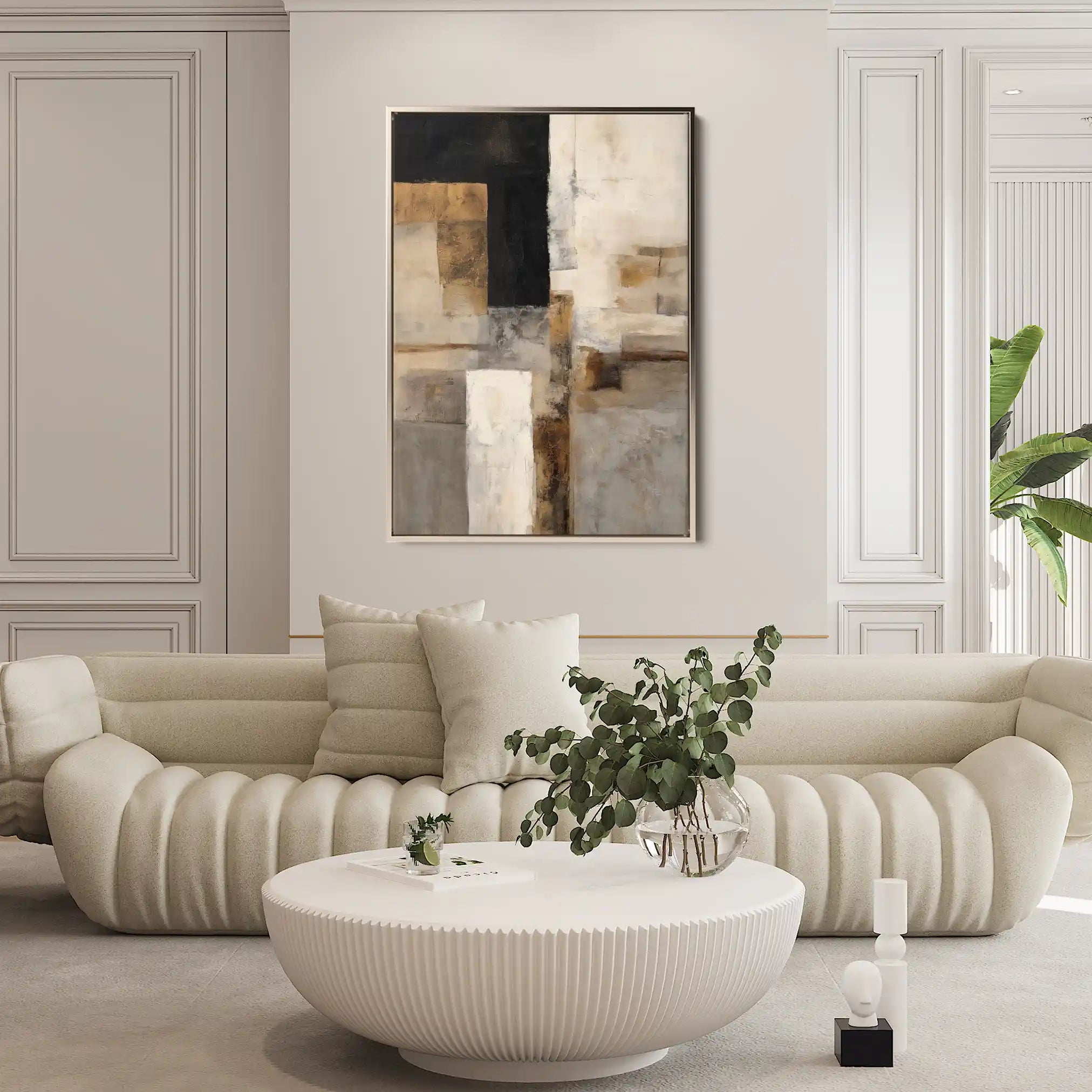 Abstract 1928 Canvas Art 60 x 40 cm / Stretched on hidden frame