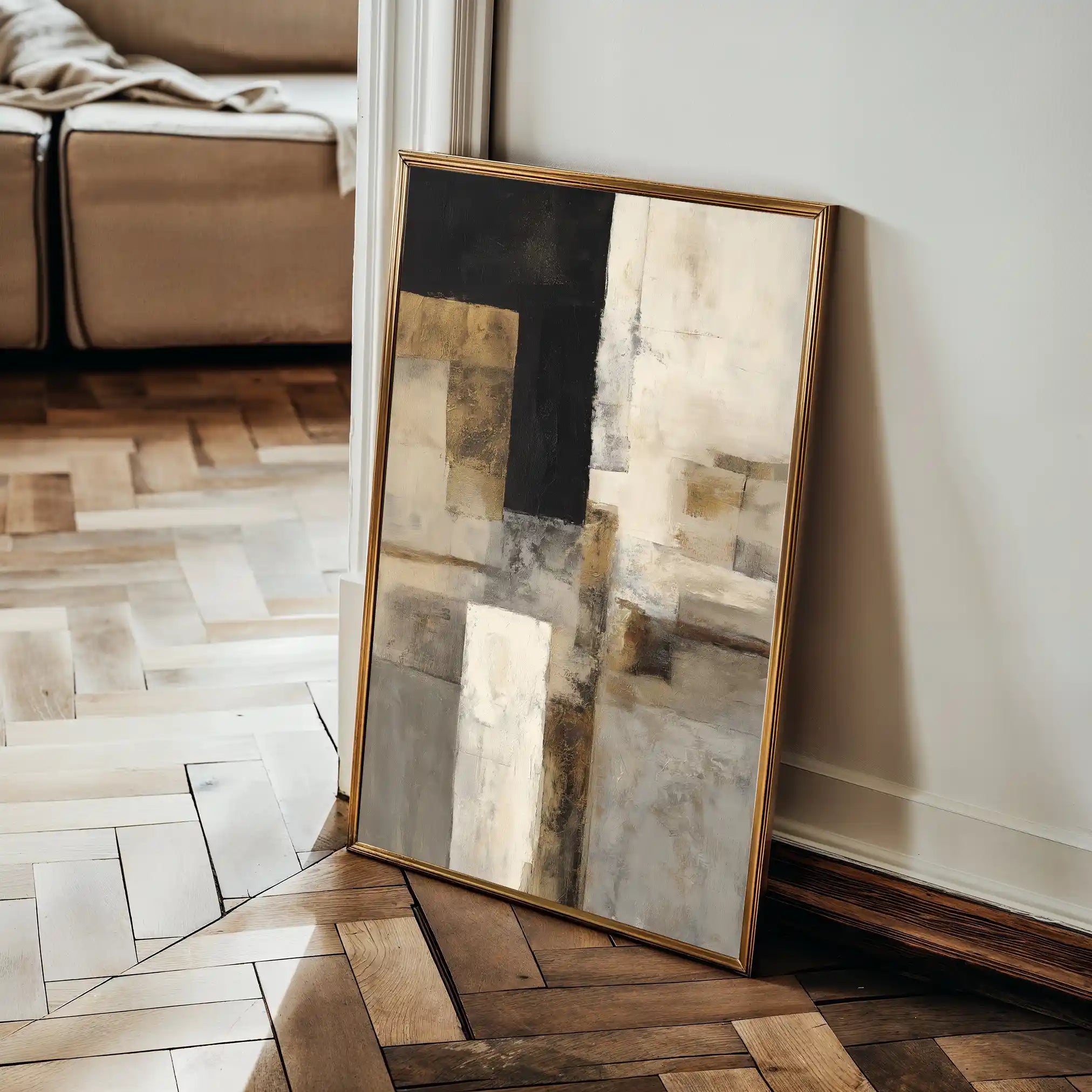 Abstract 1928 Canvas Art 60 x 40 cm / Stretched on hidden frame