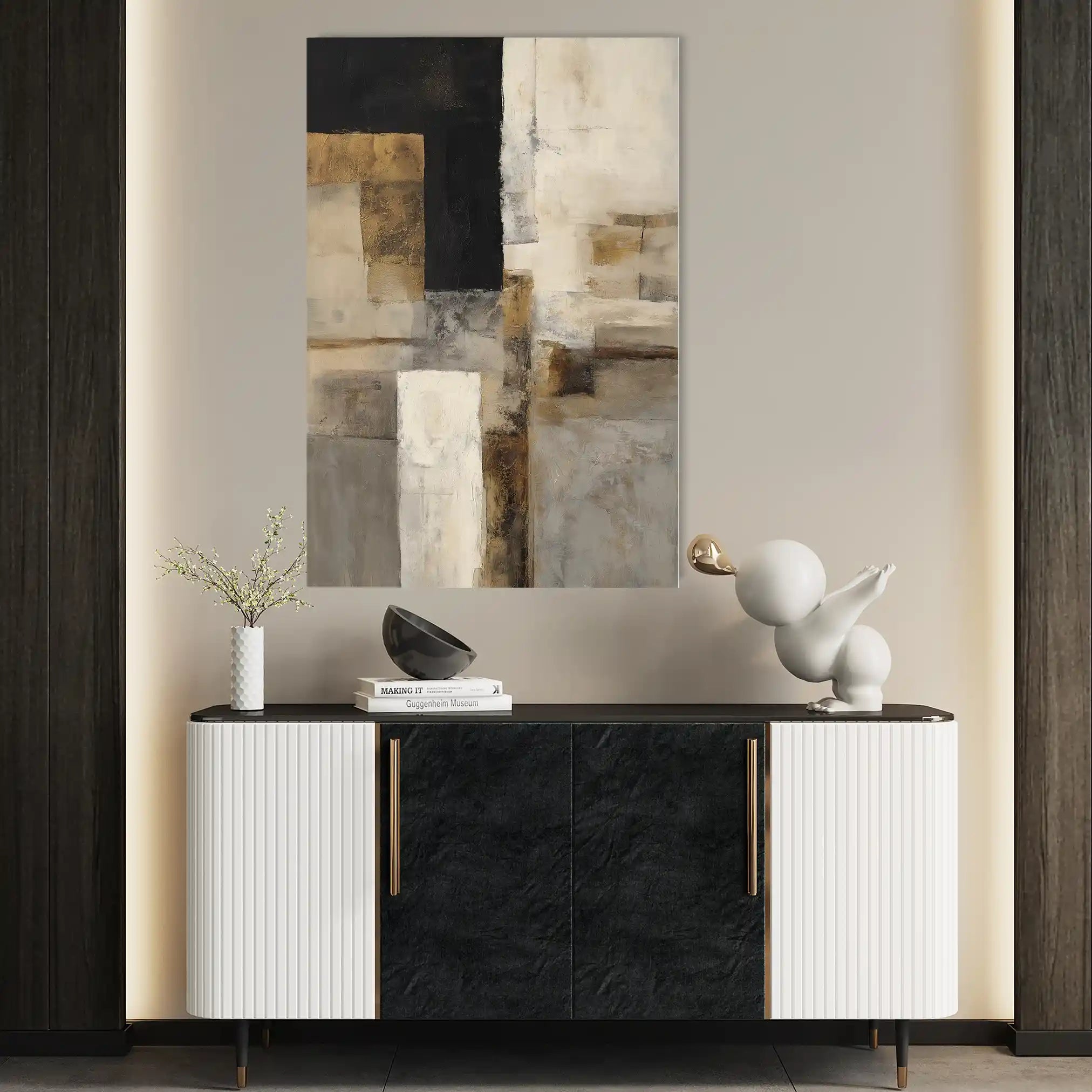 Abstract 1928 Canvas Art 60 x 40 cm / Stretched on hidden frame