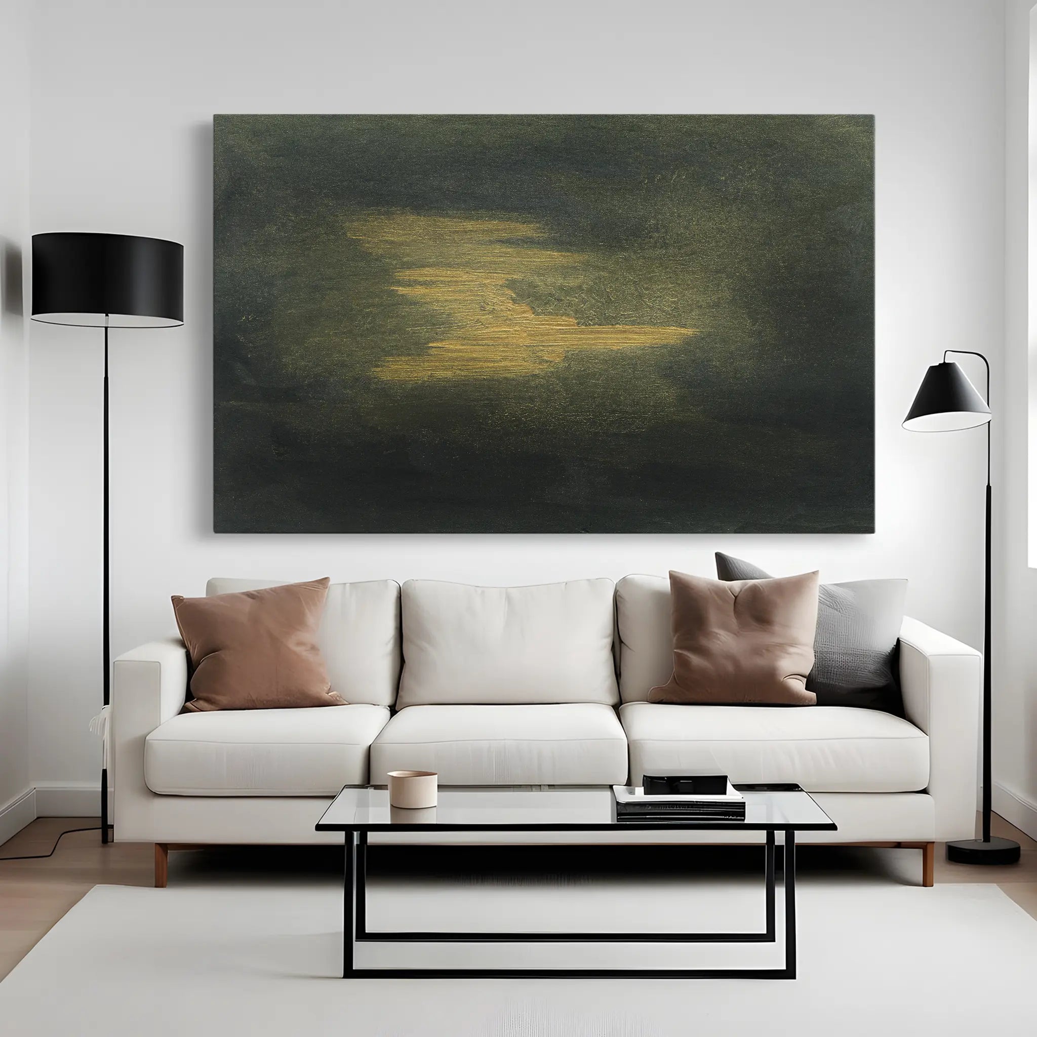 Abstract Canvas Wall Art WAD193-A 90 x 60 cm / Stretched on hidden frame