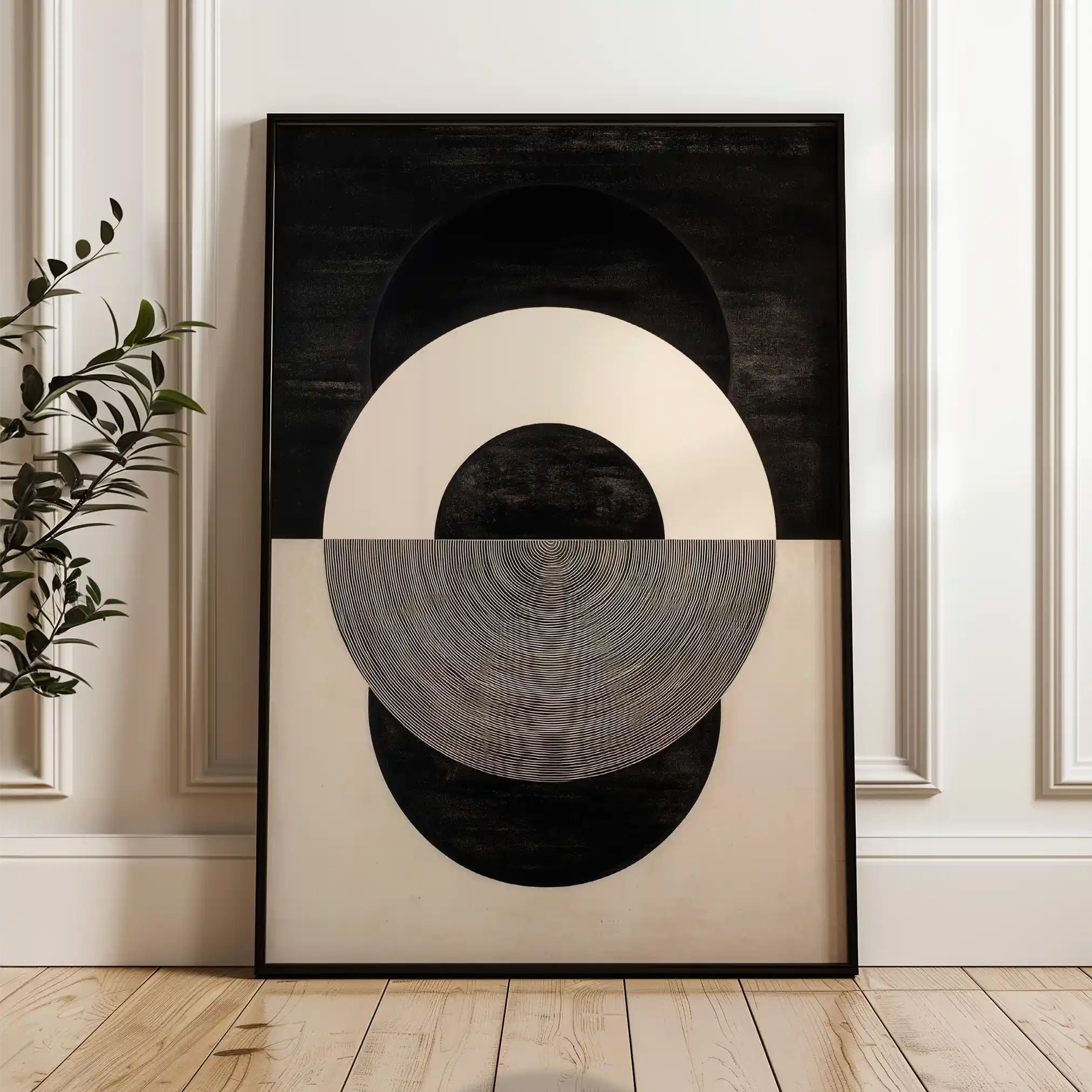 Abstract 1930 Canvas Art 60 x 40 cm / Stretched on hidden frame