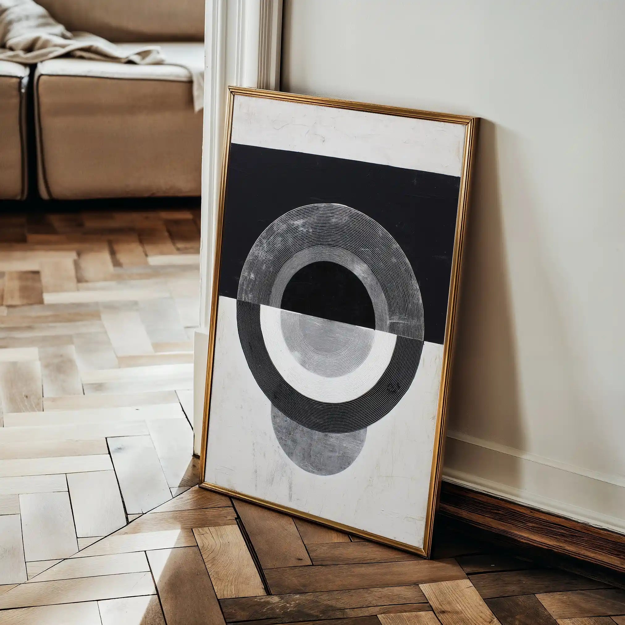 Abstract 1931 Canvas Art 60 x 40 cm / Stretched on hidden frame