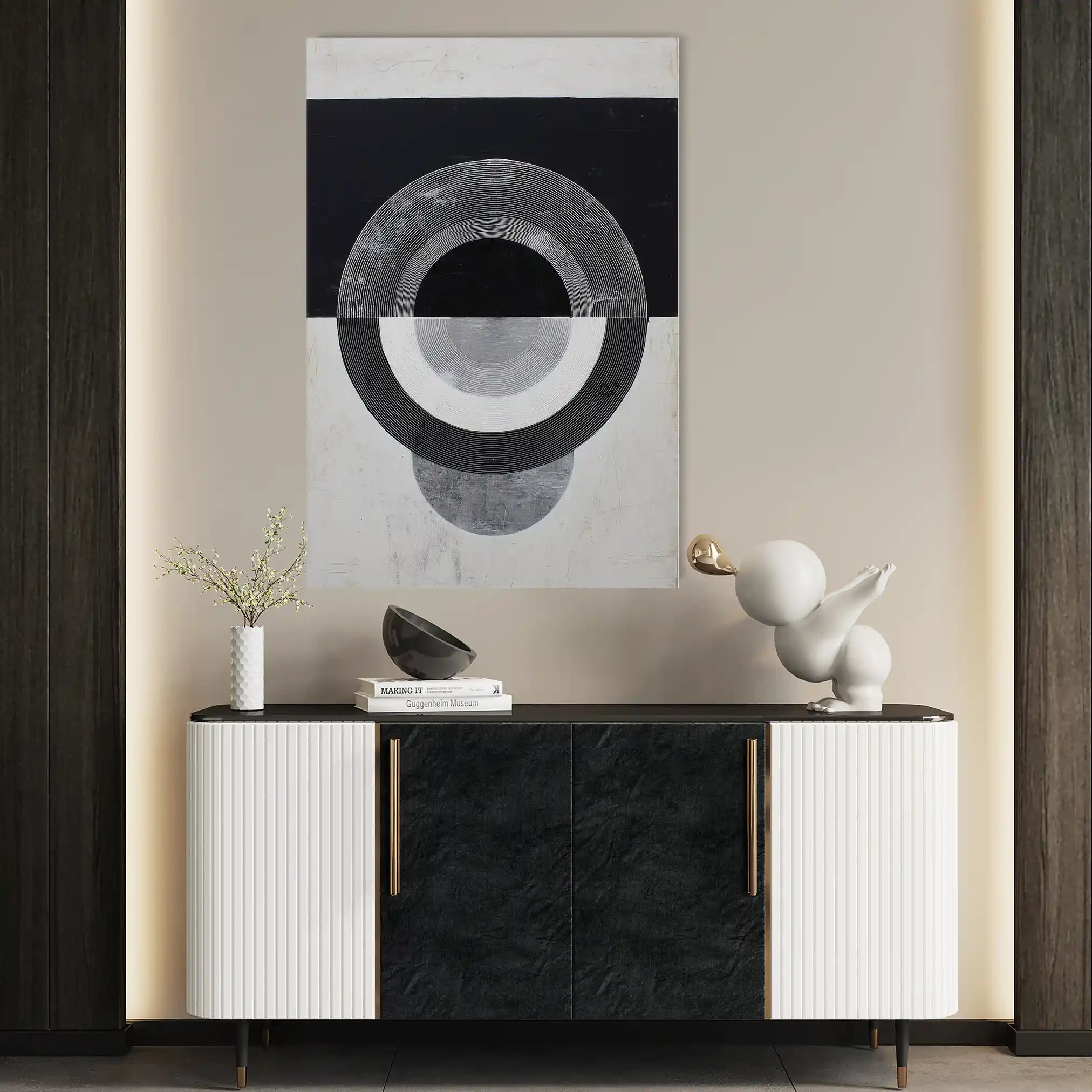 Abstract 1931 Canvas Art 60 x 40 cm / Stretched on hidden frame