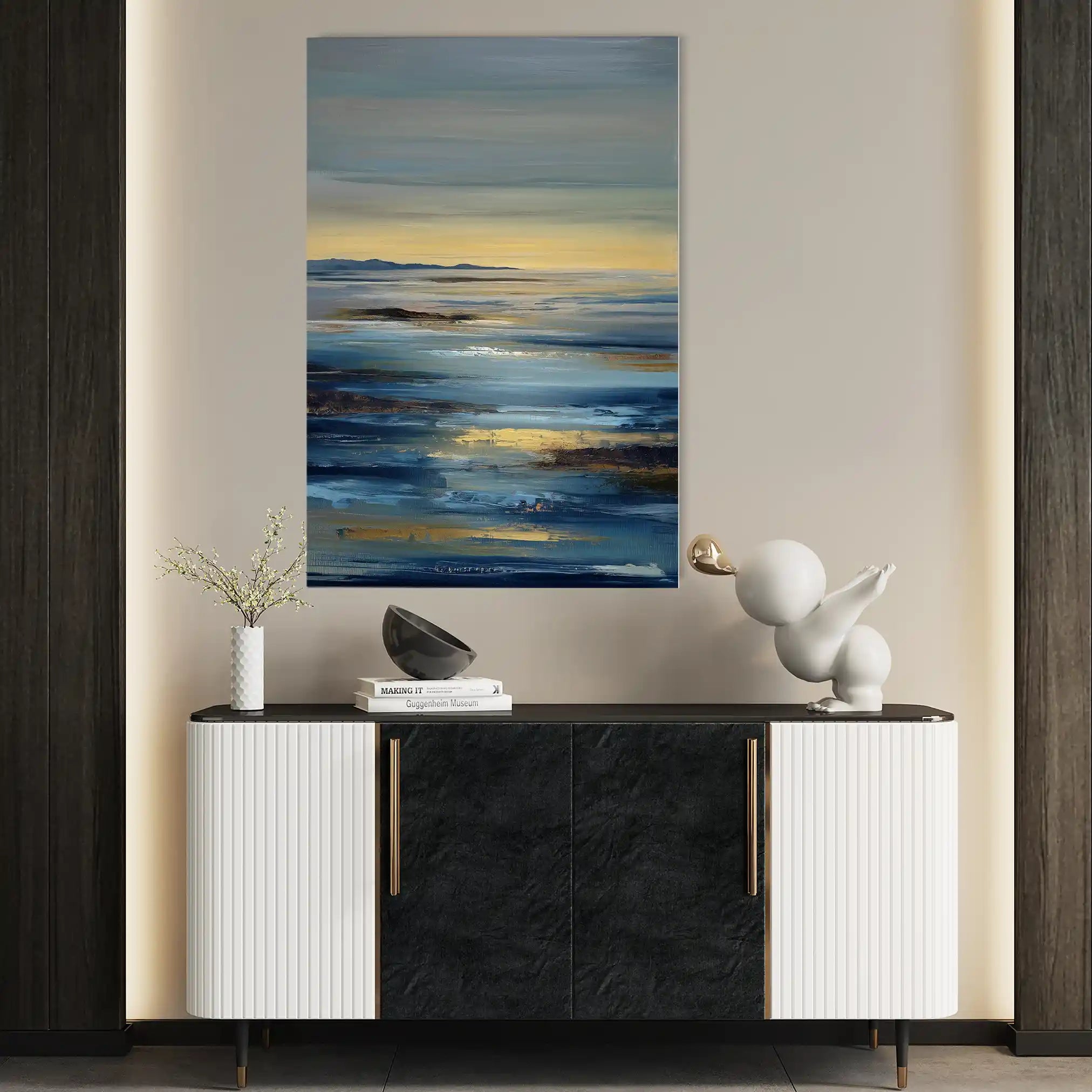 Abstract 1934 Canvas Art 60 x 40 cm / Stretched on hidden frame