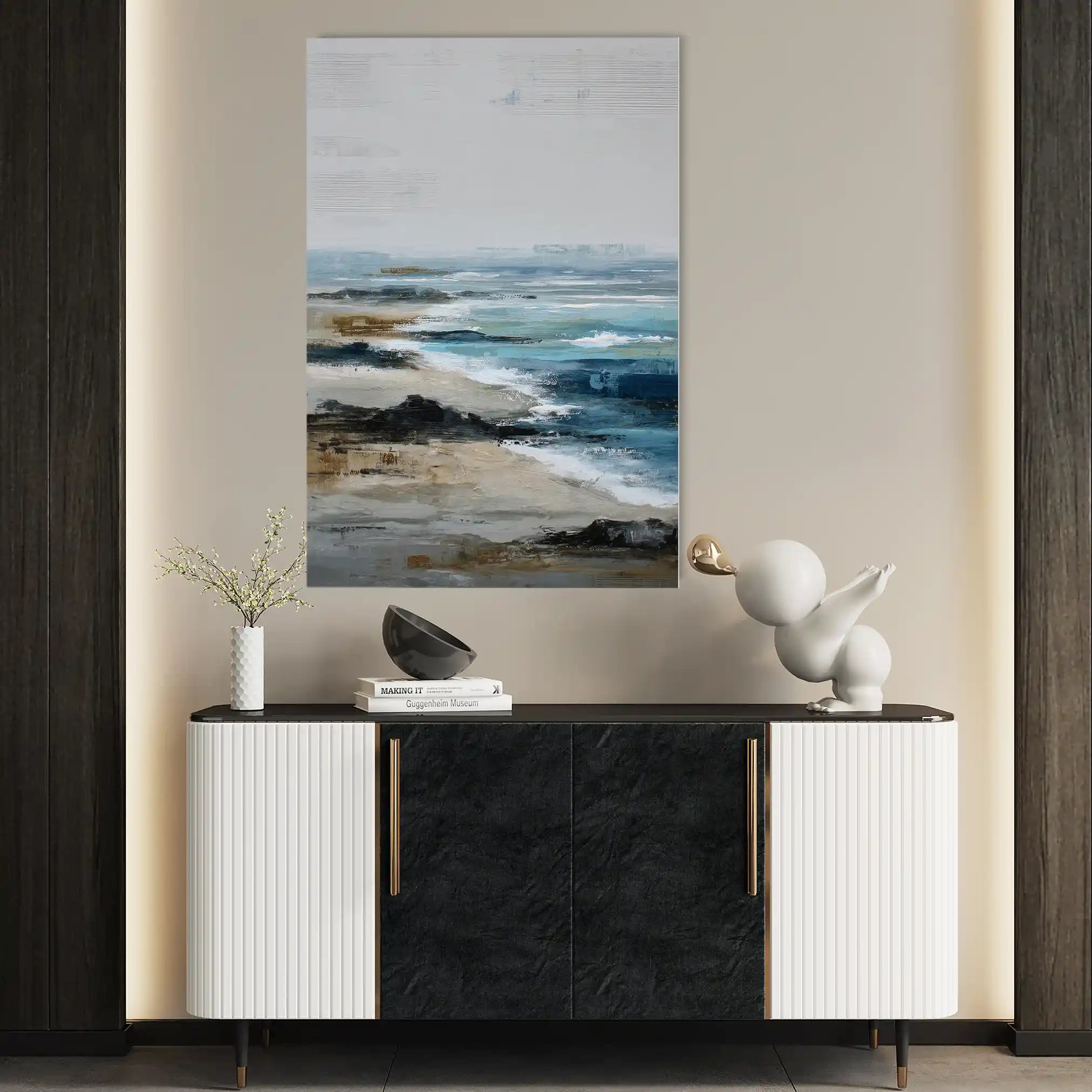 Abstract 1938 Canvas Art 60 x 40 cm / Stretched on hidden frame