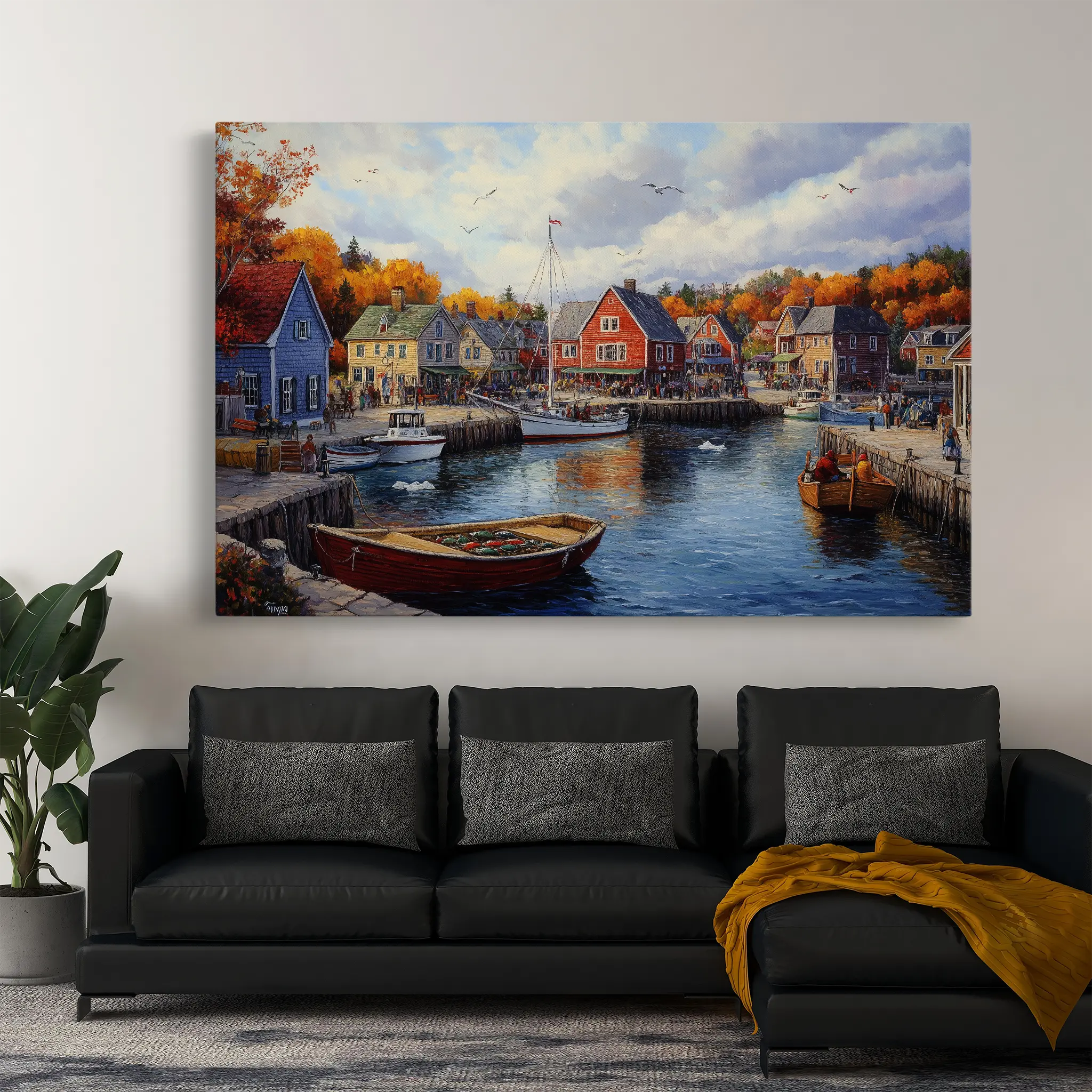 Landscape Canvas Wall Art WAD194-L 90 x 60 cm / Stretched on hidden frame