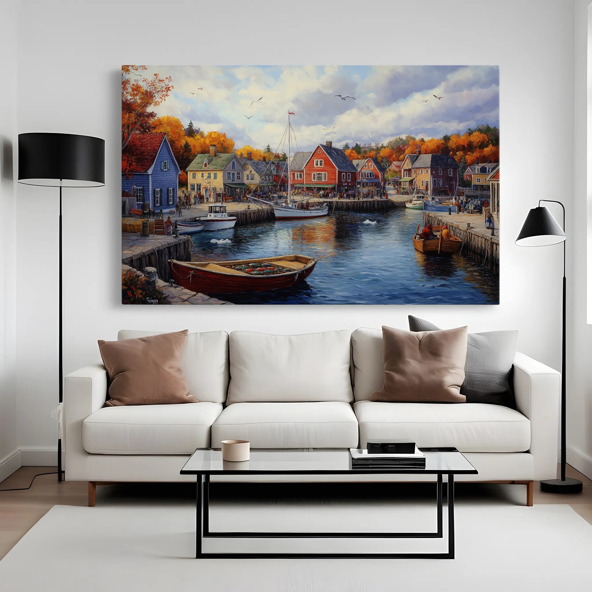 Landscape Canvas Wall Art WAD194-L 90 x 60 cm / Stretched on hidden frame