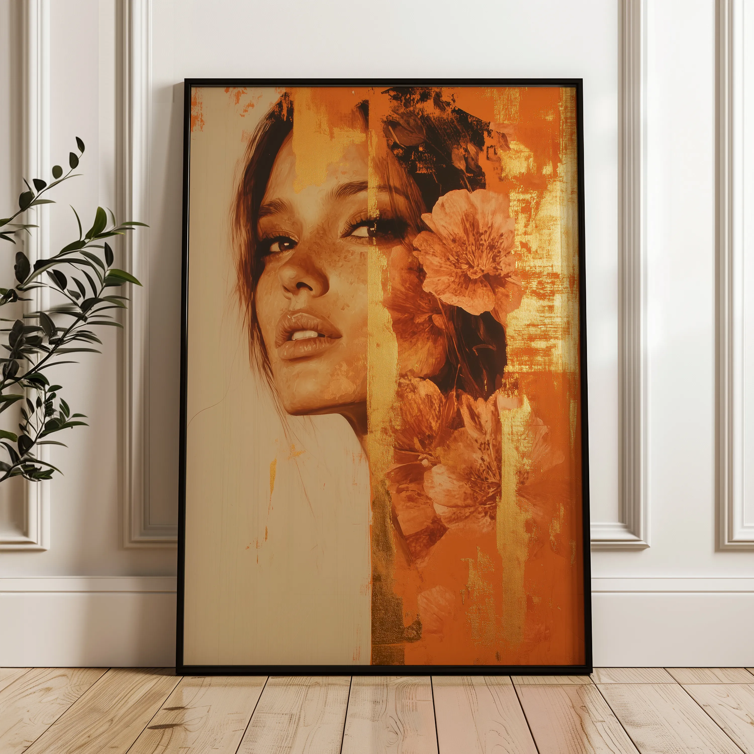 Portrait Canvas Wall Art WAD194-P 90 x 60 cm / Stretched on hidden frame