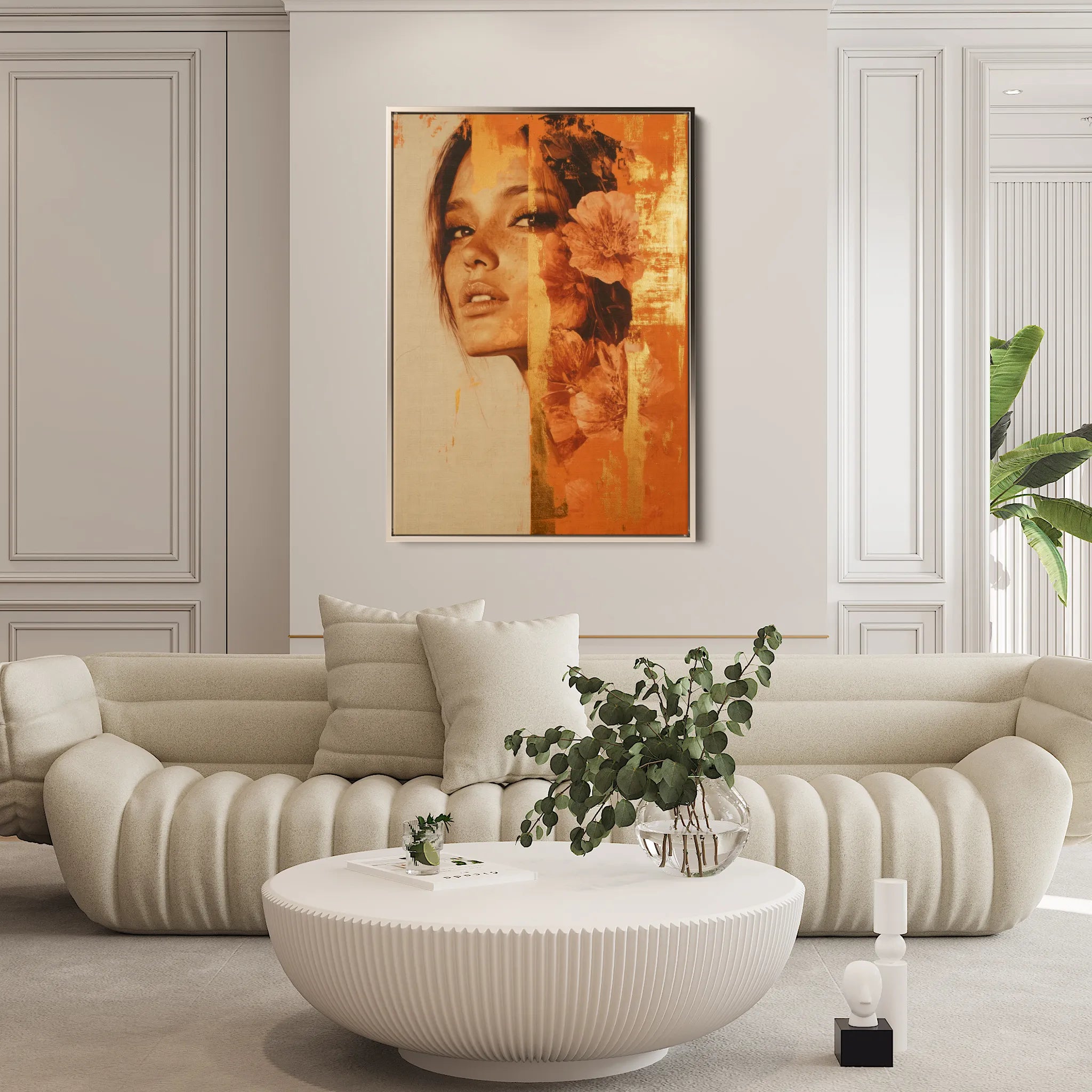 Portrait Canvas Wall Art WAD194-P 90 x 60 cm / Stretched on hidden frame