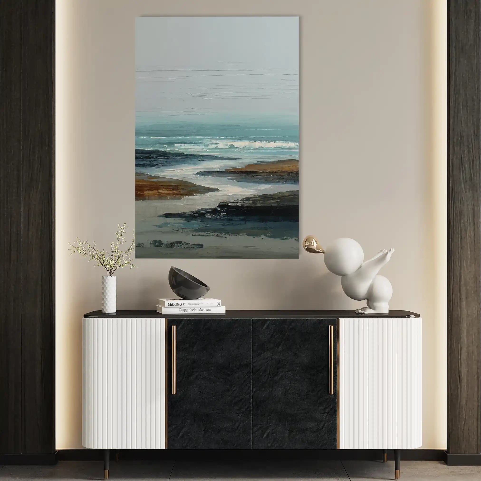 Abstract 1940 Canvas Art 60 x 40 cm / Stretched on hidden frame