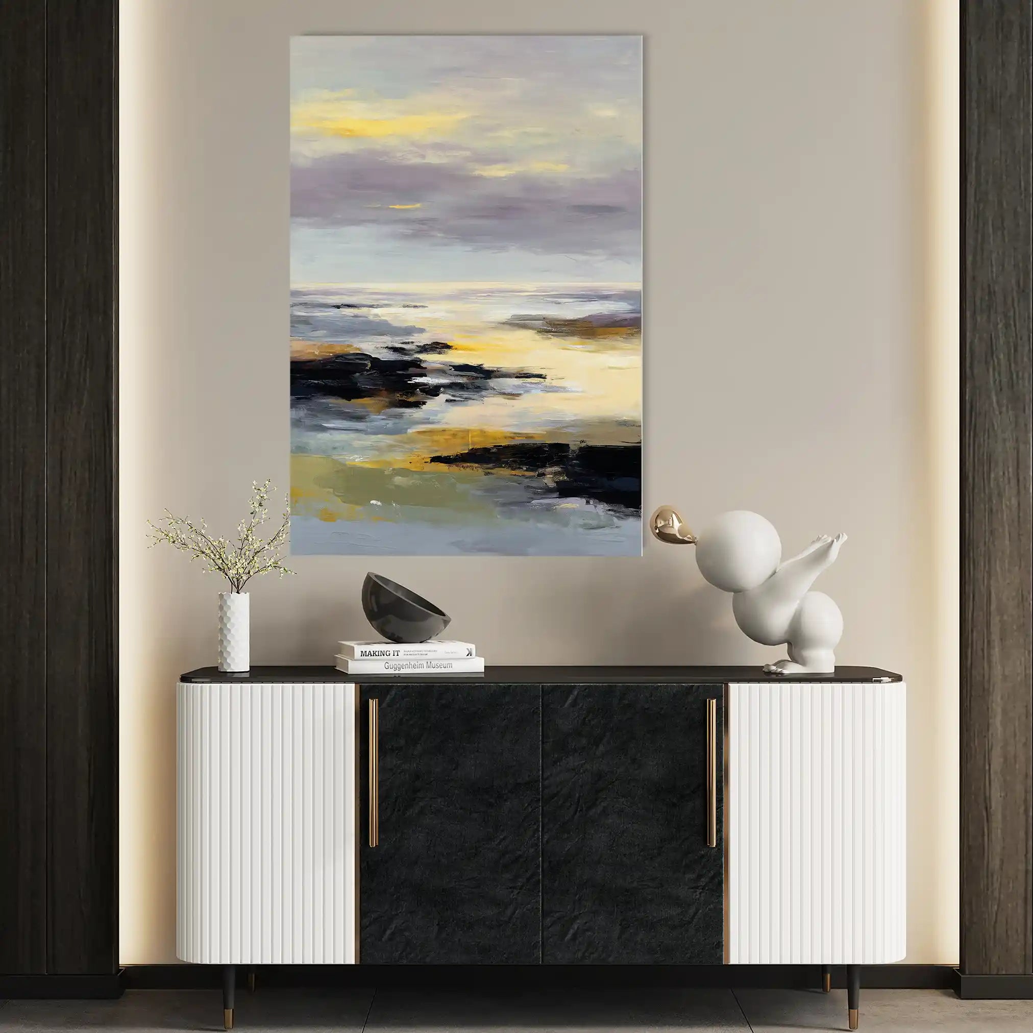 Abstract 1944 Canvas Art 60 x 40 cm / Stretched on hidden frame