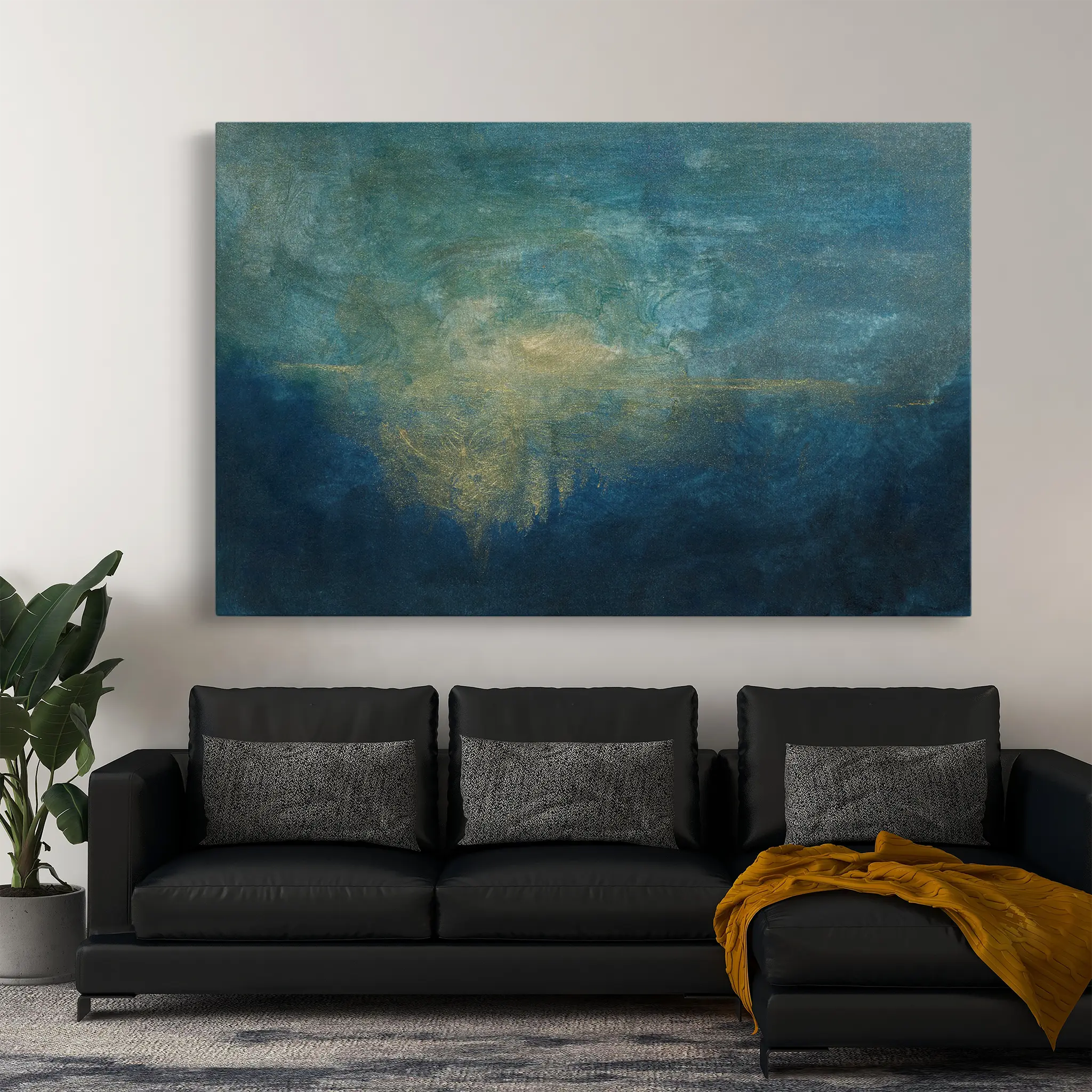 Abstract Canvas Wall Art WAD195-A 90 x 60 cm / Stretched on hidden frame