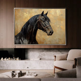 Horses 195 Canvas Art 90 x 60 cm / Stretched on hidden frame
